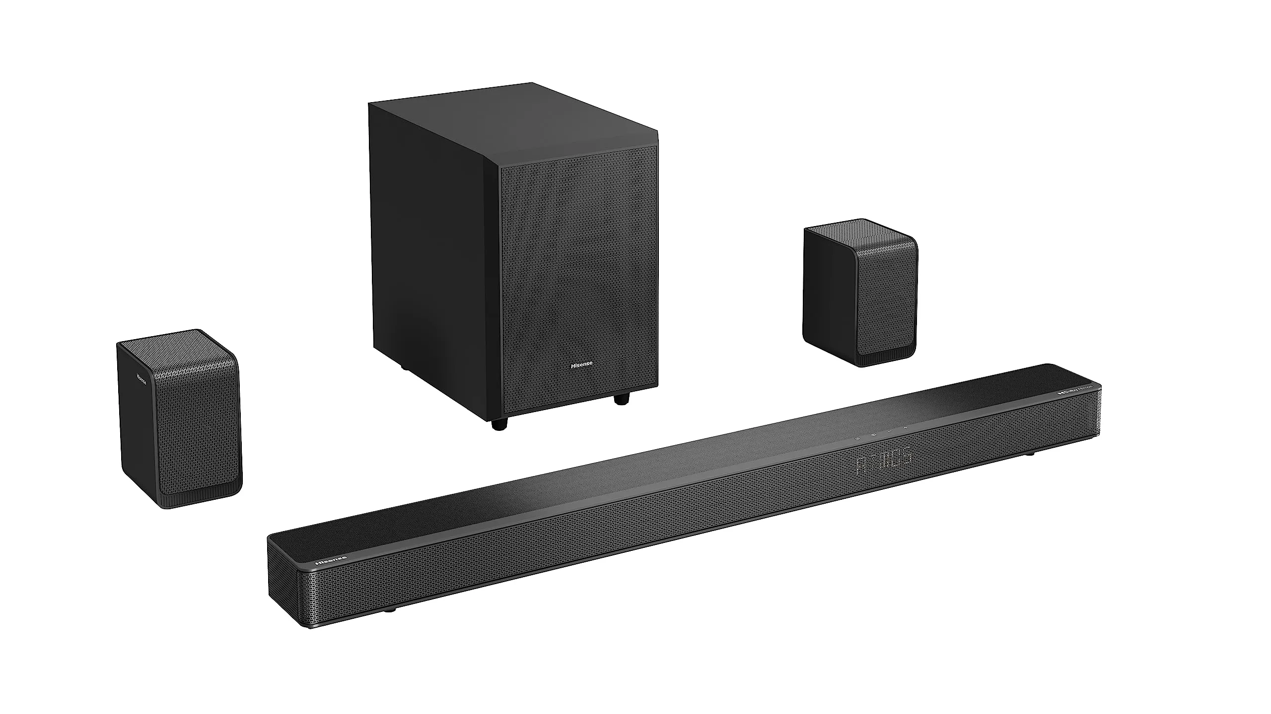 Hisense AX5125H Soundbar 5.1.2 500W with Wireless Subwoofer and Rear Speakers, Dolby Atmos and DTS:X, Bluetooth, HDMI, USB, Optical Audio Input - immagine 2