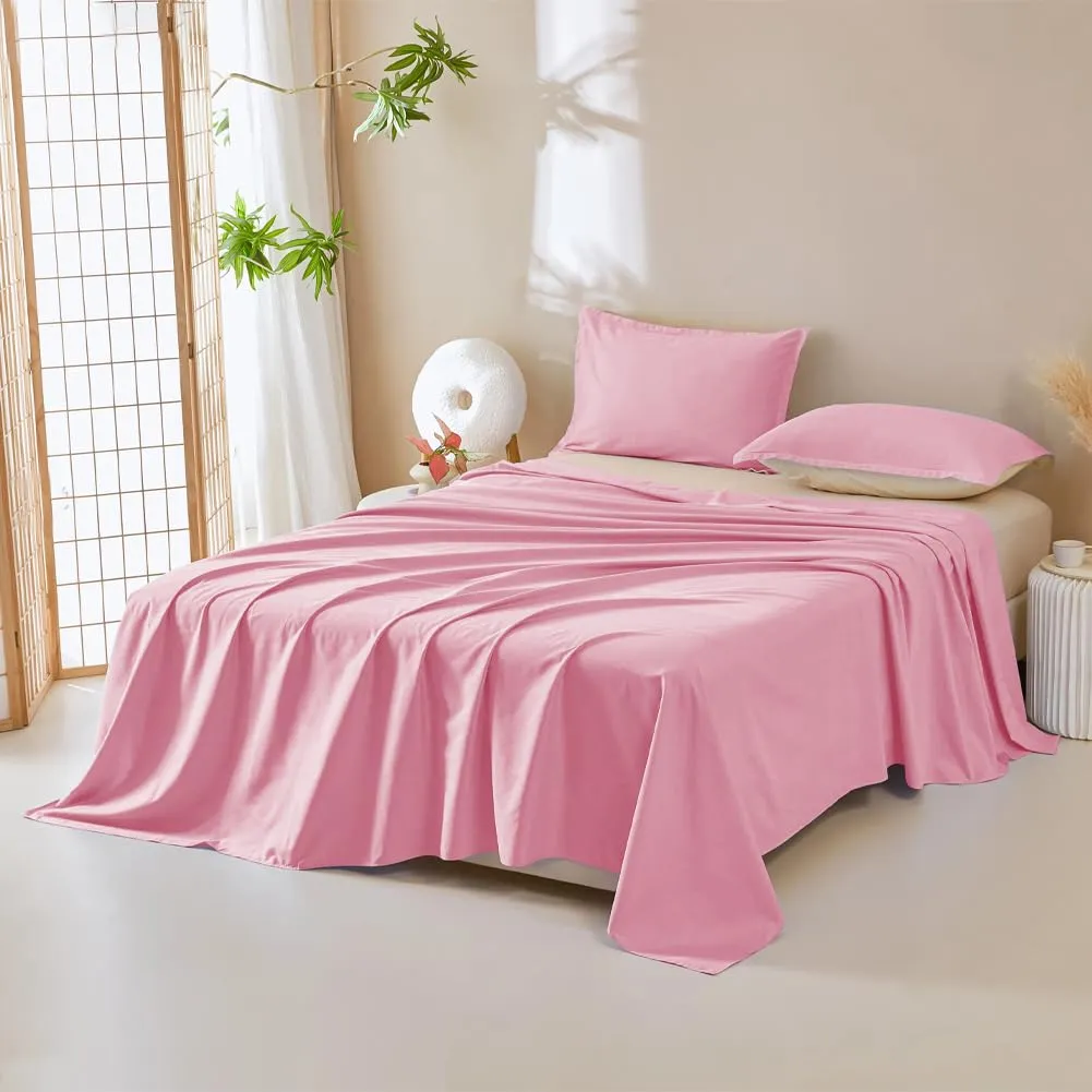 DUJUIKE Copriletto Impermeabile per Letto Matrimoniale, Queen 200 x 230cm, Rosa - immagine 6