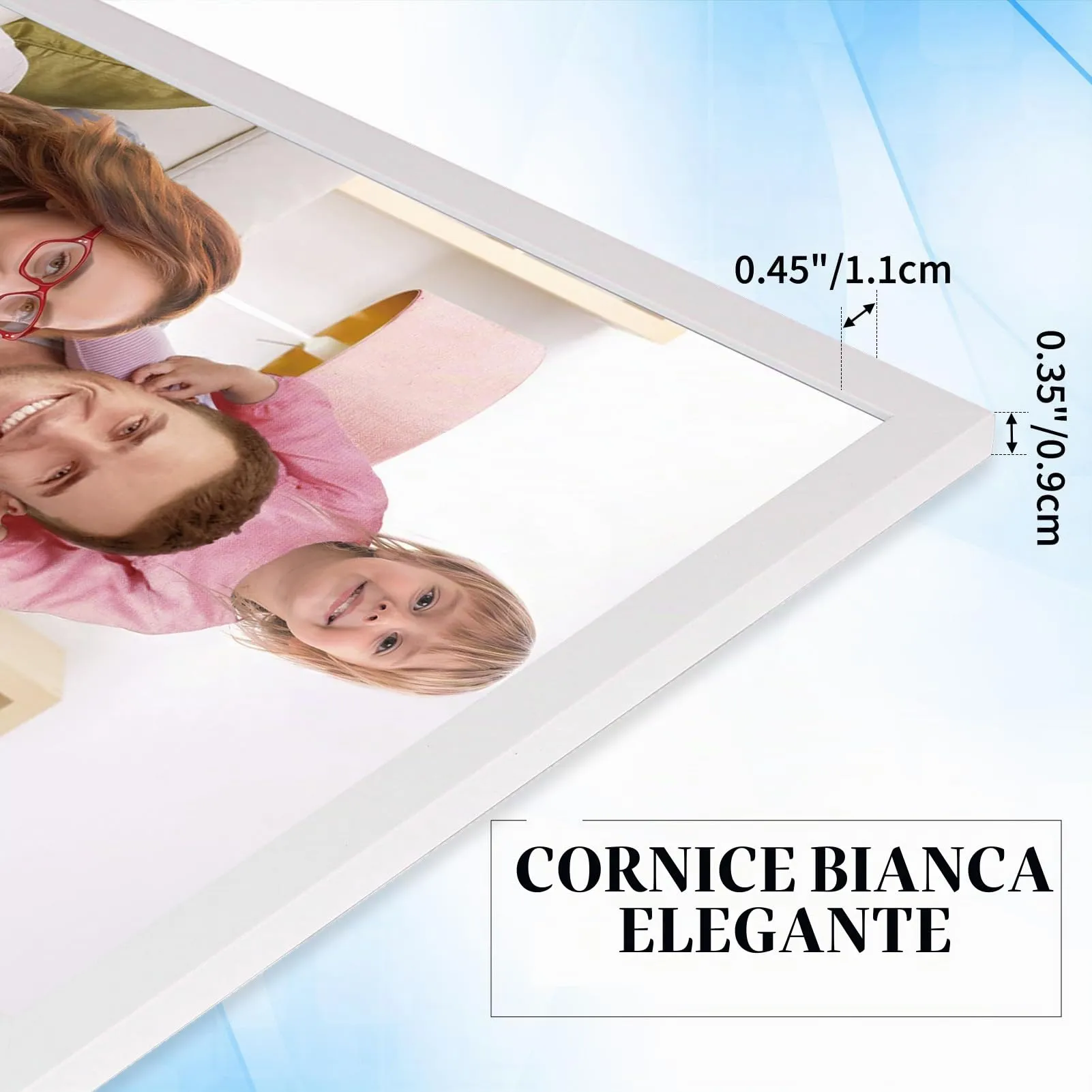 Giftgarden Cornice 20x25 cm in PVC, Colore Bianco - immagine 6