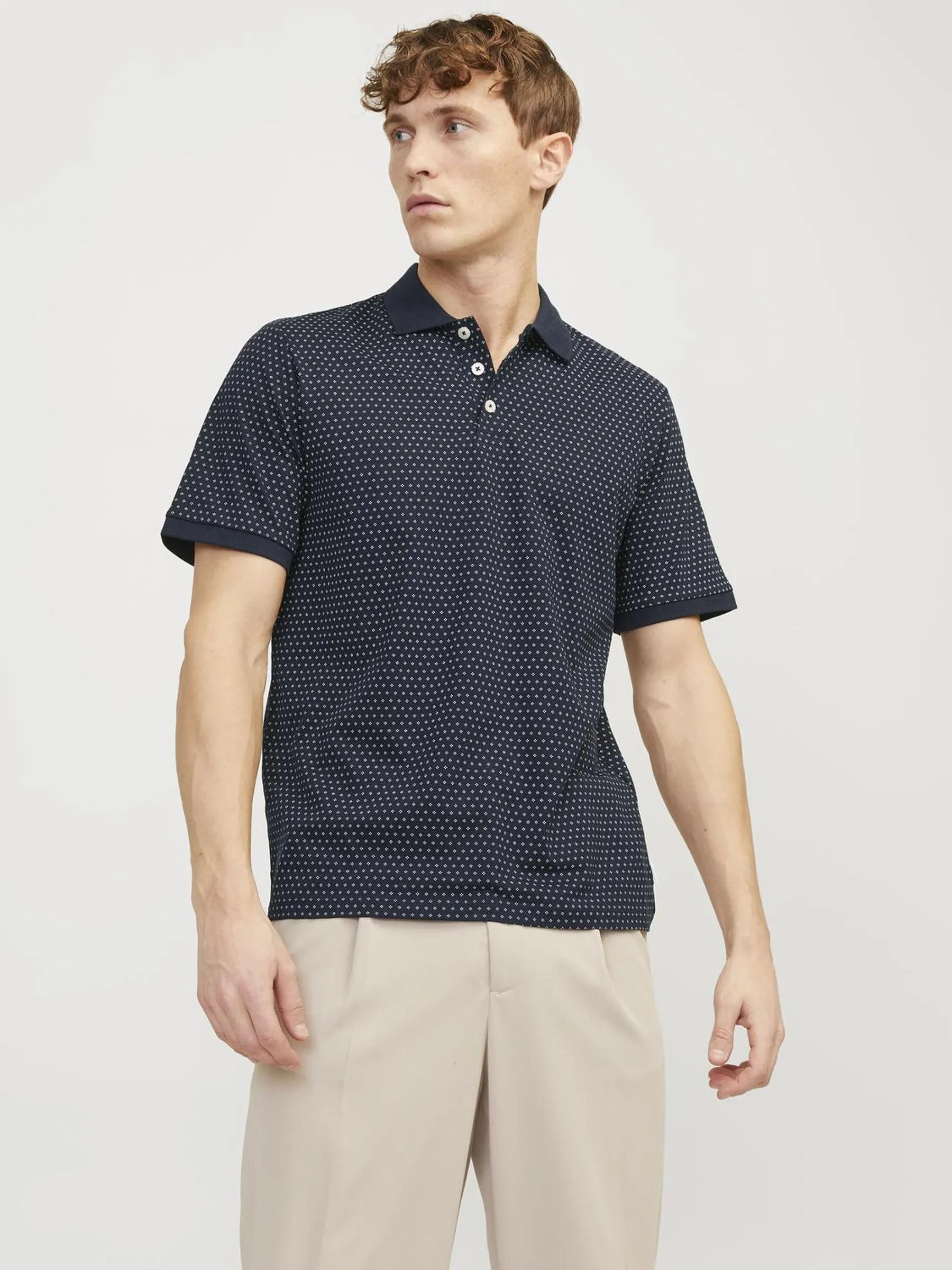 Jack & Jones Maglia Uomo a Manica Corta Tinta Unita - Bianco - immagine 7