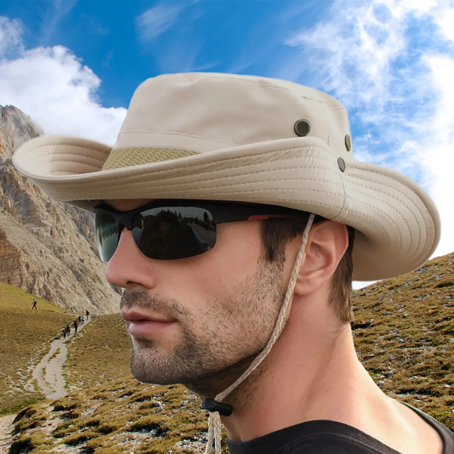 Favuit Cappello Boonie Pieghevole Unisex a Tesa Larga per Protezione Solare e Attività all'Aperto - immagine 8