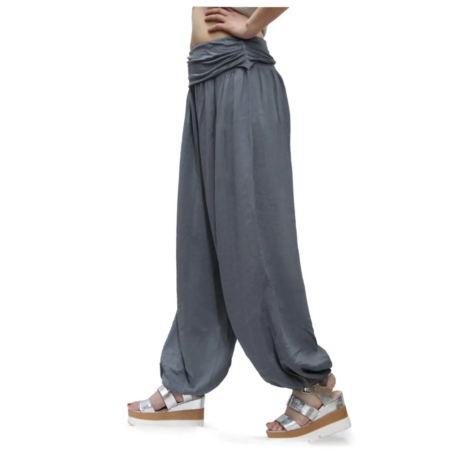 GLAMEXX24 Pantaloni Harem Donna, Casual Yoga con Tasche, Leggeri per Jogging, Danza e Pilates - immagine 2