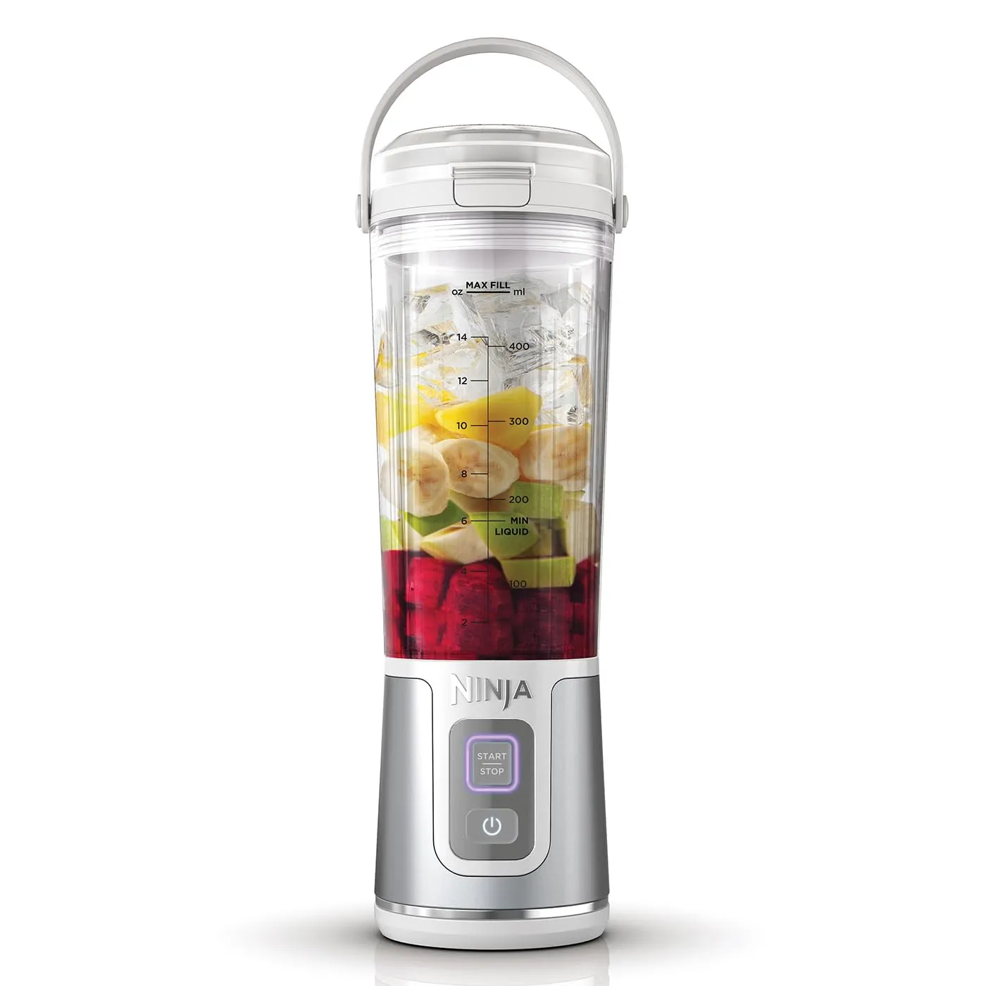 Ninja Blast Frullatore Portatile, 530 ml, Ricaricabile, Bianco, BC151EUWH - immagine 4