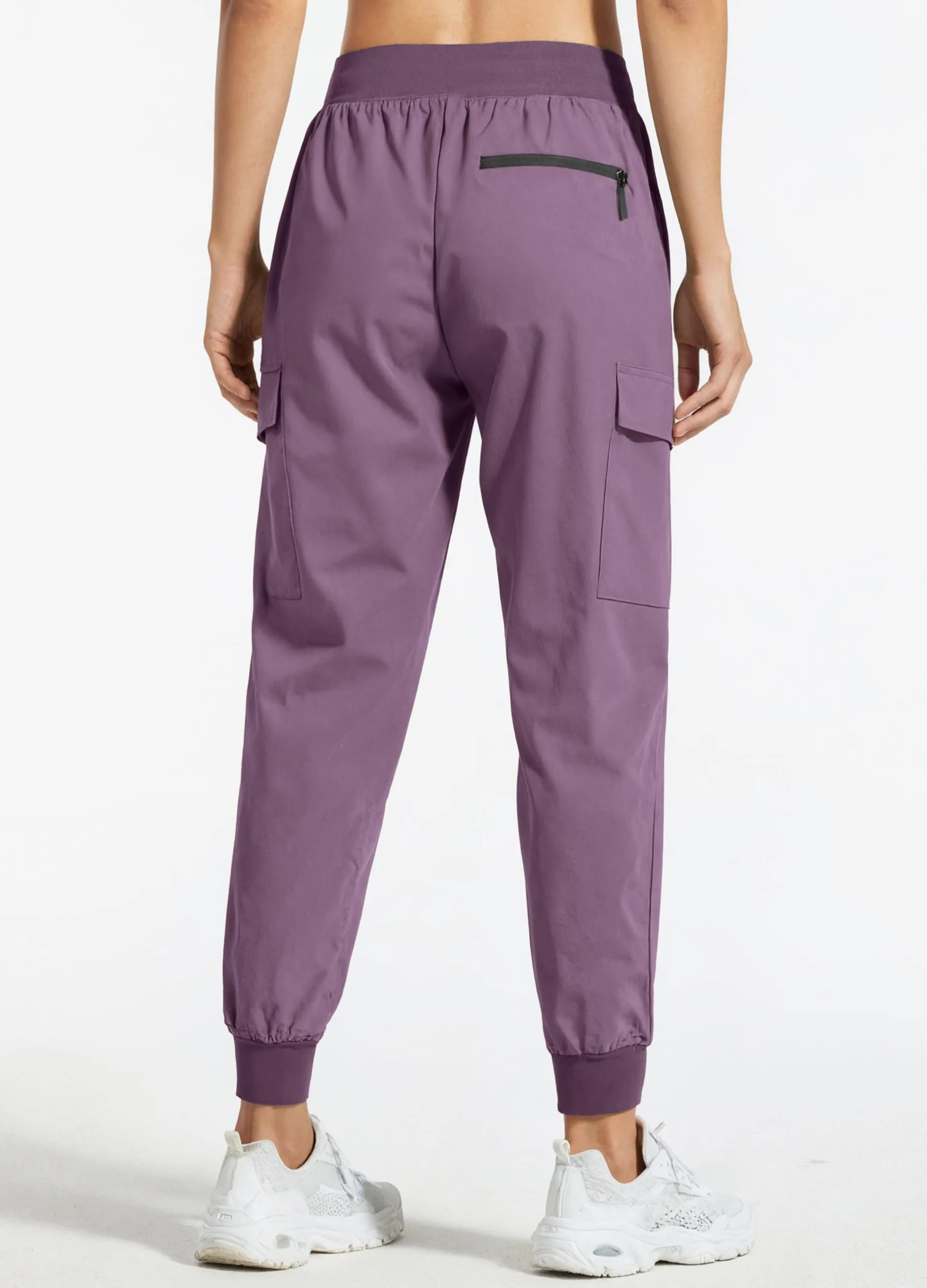 Libin Pantaloni Trekking Donna Cargo Jogger Estivi 29" Viola Vintage M - immagine 3