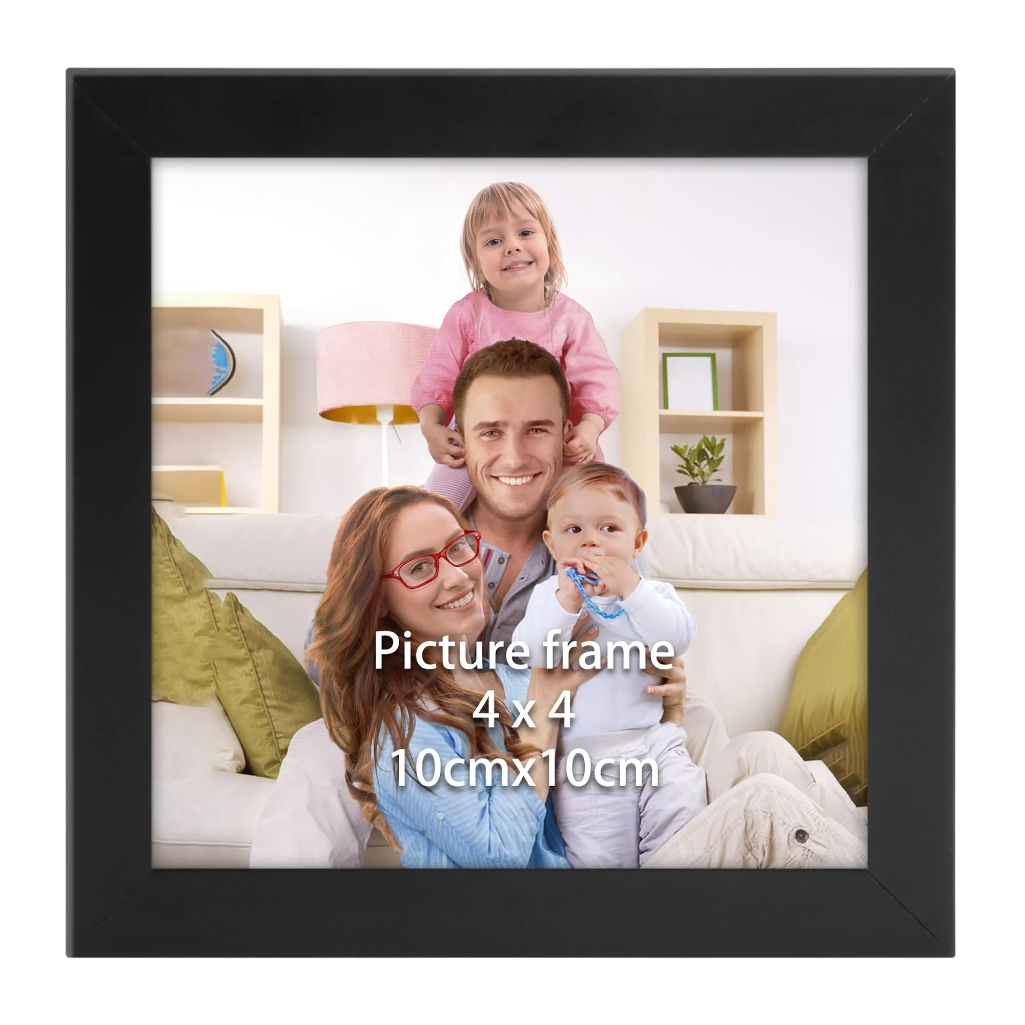 Giftgarden Cornice in PVC, 10x10cm, Nero, 1 Pezzo - immagine 1