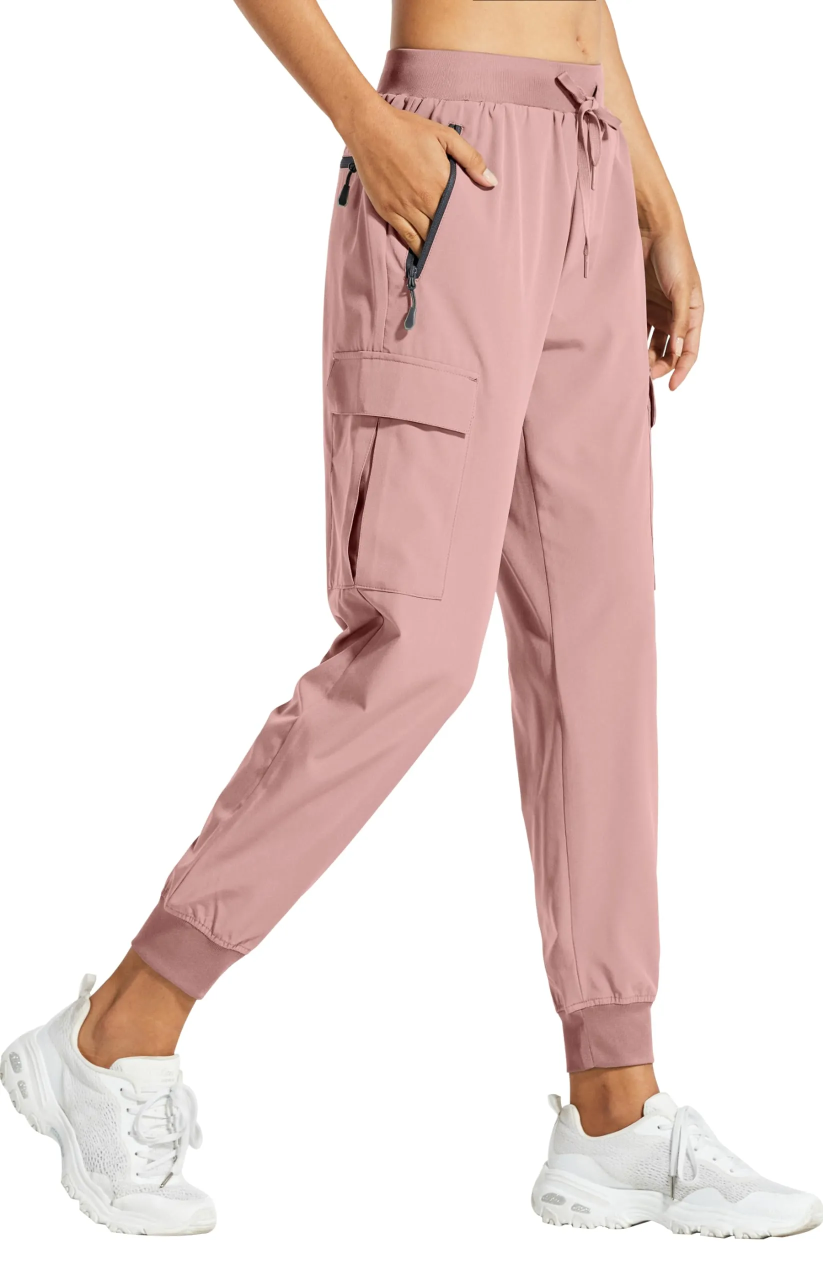 Libin Pantaloni Cargo da Donna, Leggeri e ad Asciugatura Rapida, Rosa Chiaro, XS - immagine 1