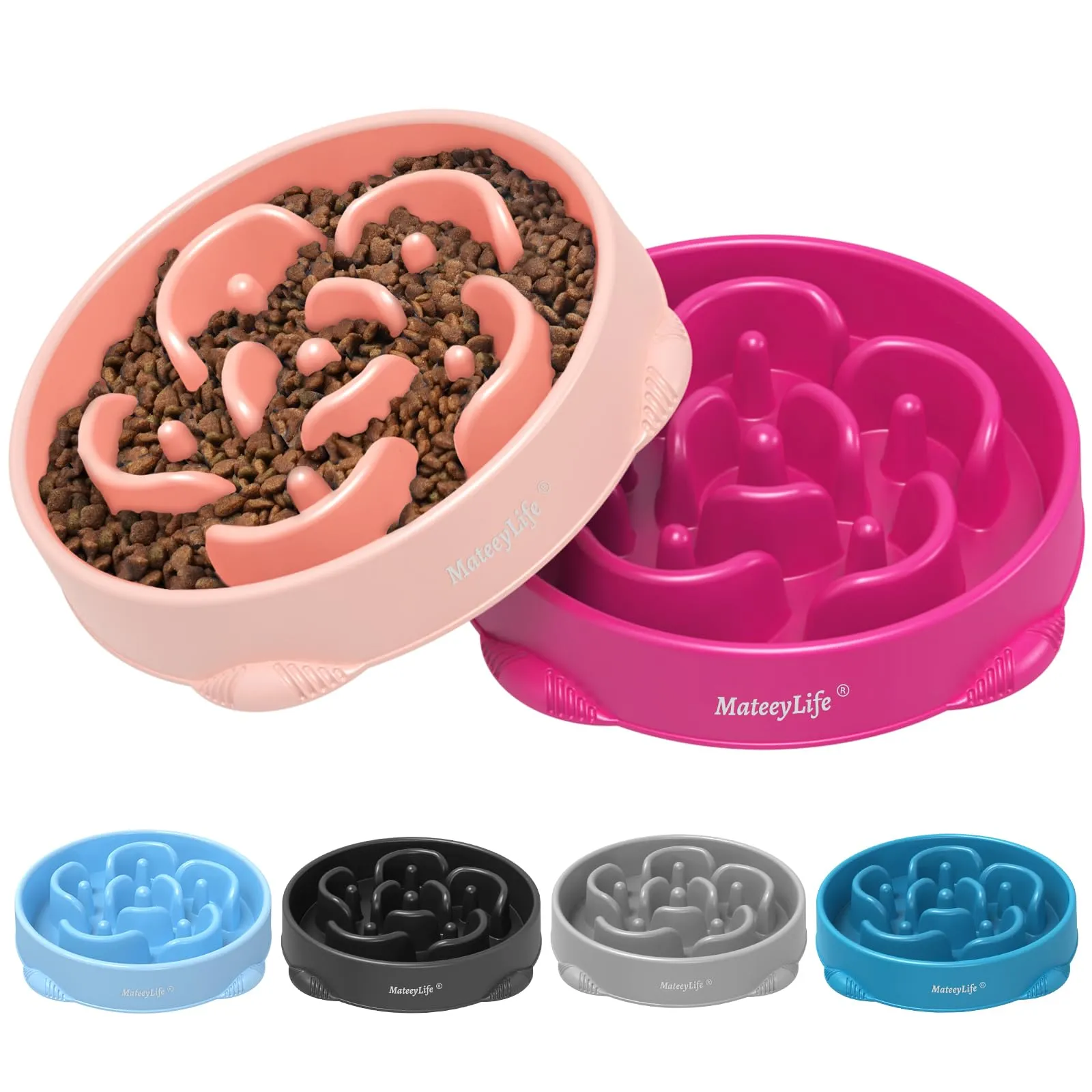 MateeyLife Bloat Stop Maze Dog Feeder, Ciotole Anti-soffocamento per Cani Grandi, 2 Pezzi - immagine 1