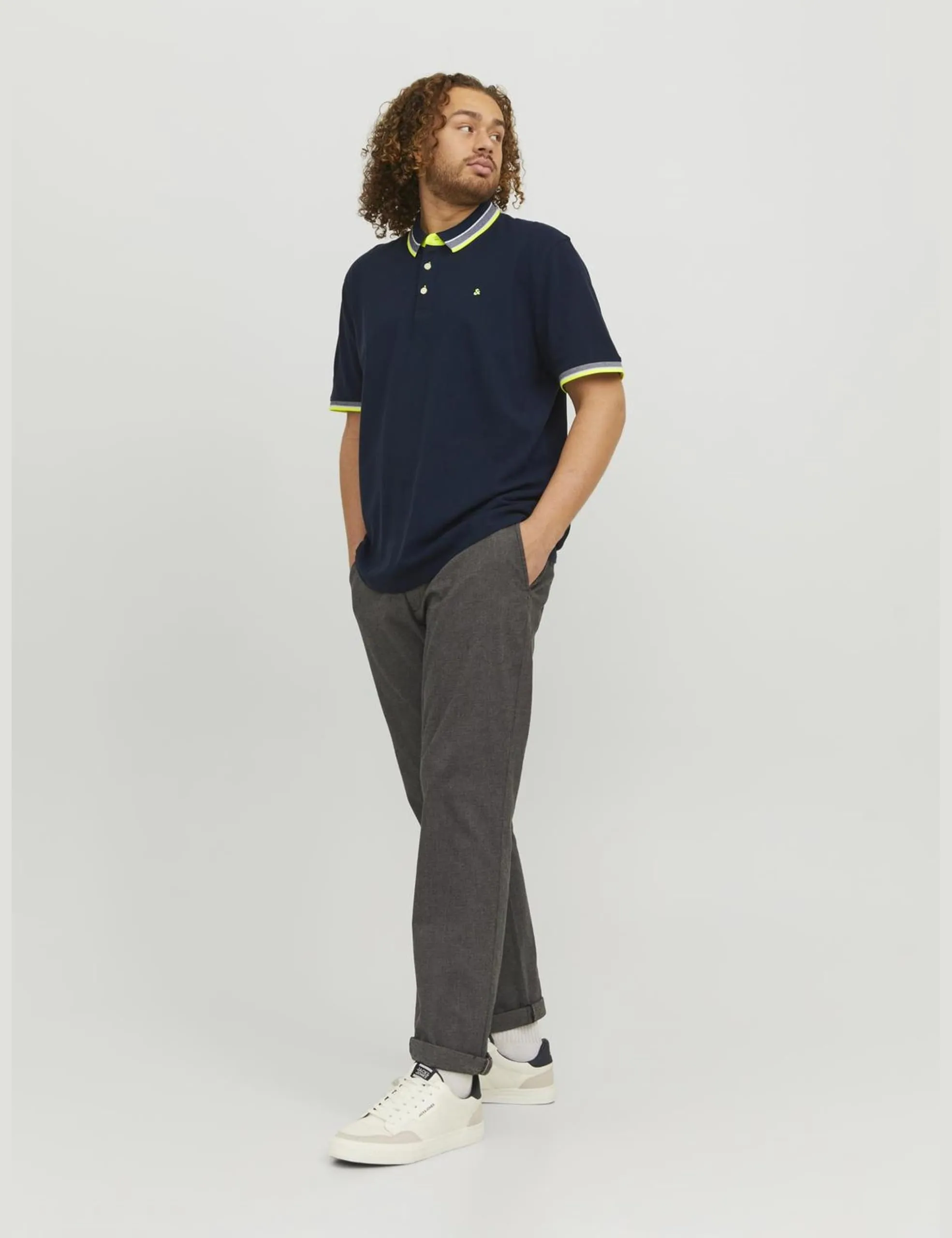 Jack & Jones Polo Blu Semplice XXL Plus - immagine 2