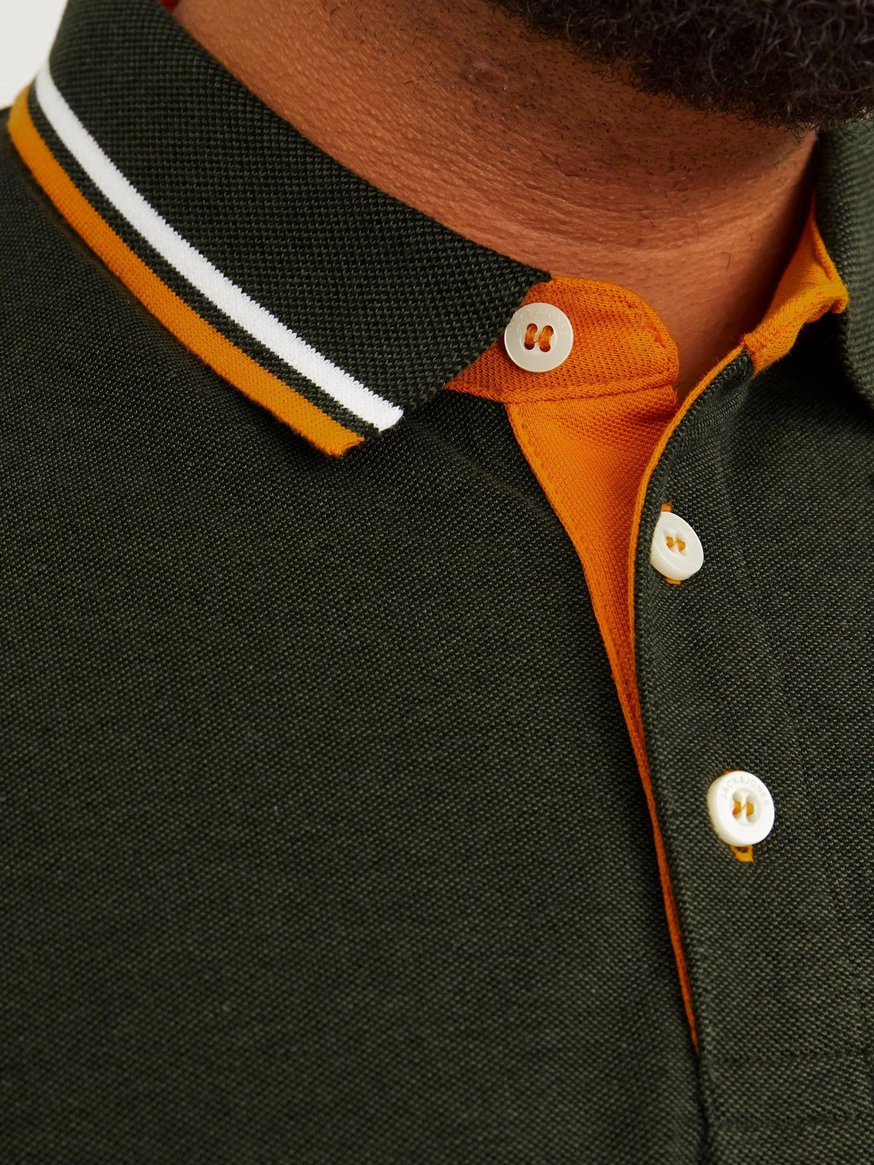 Jack & Jones Polo Uomo, Verde Combo, 3XL - immagine 6