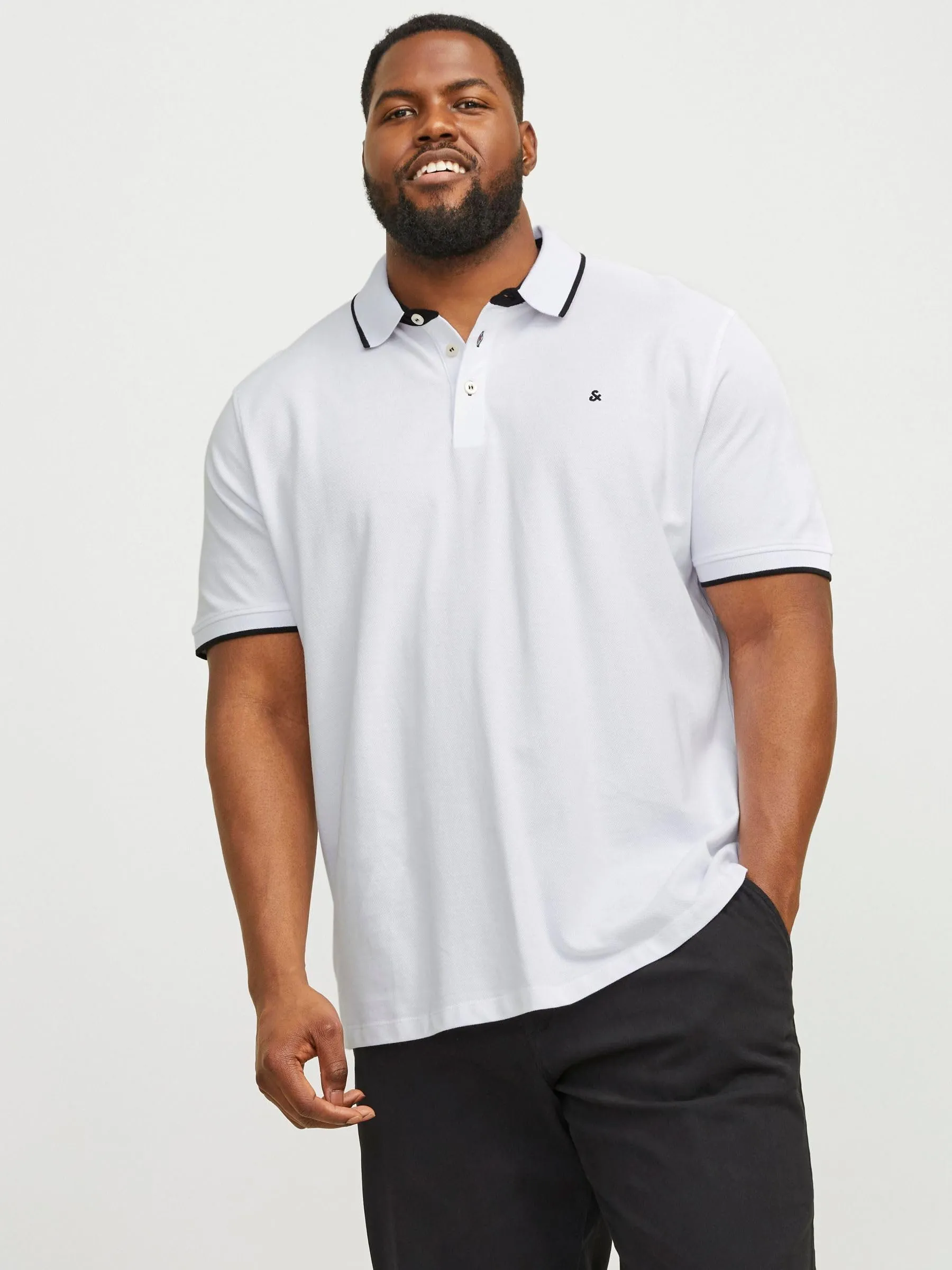 Jack & Jones Jjepaulos Polo Shirt - White - 3XL - immagine 2