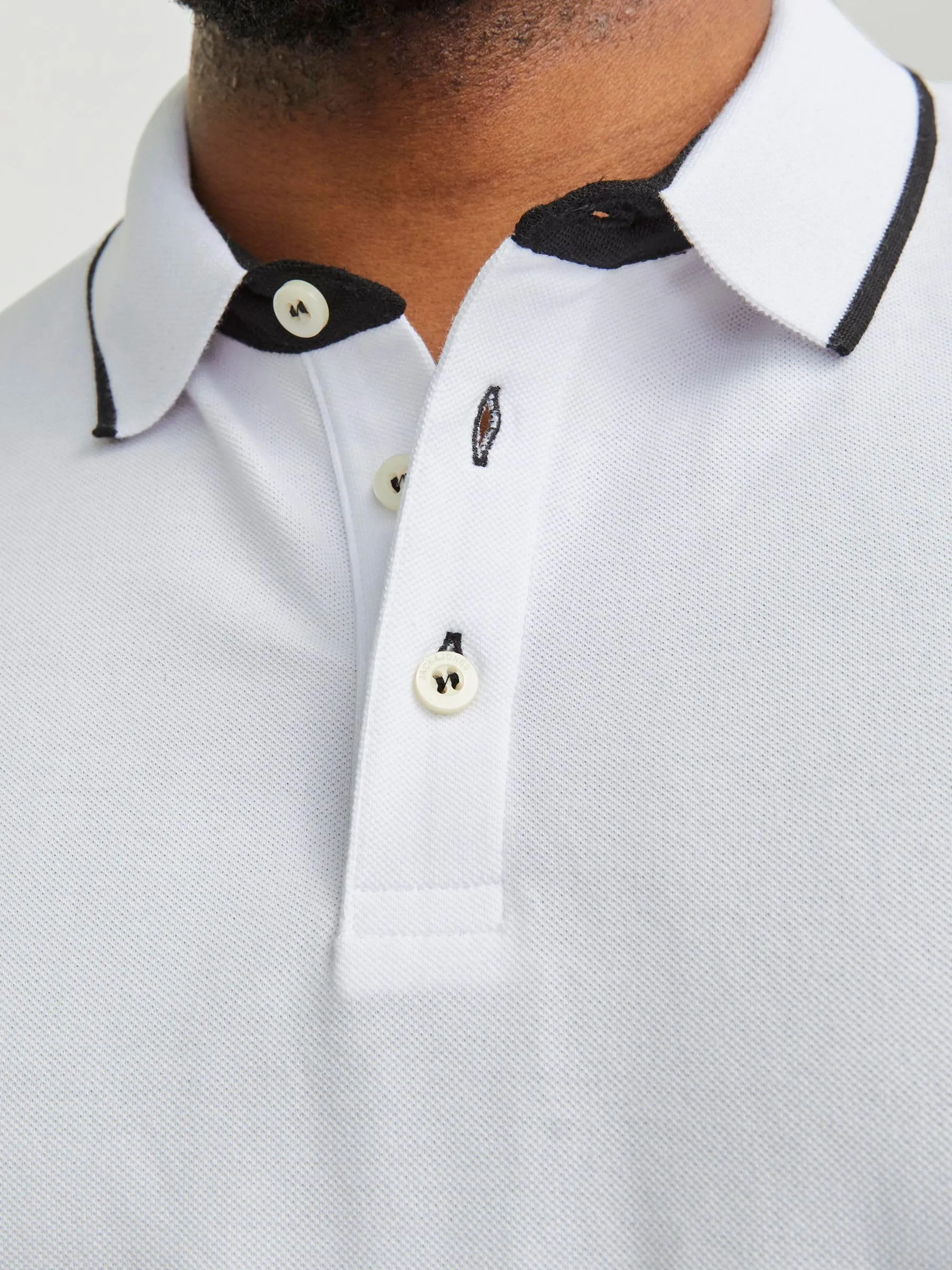 Jack & Jones Jjepaulos Polo Shirt - White - 3XL - immagine 6