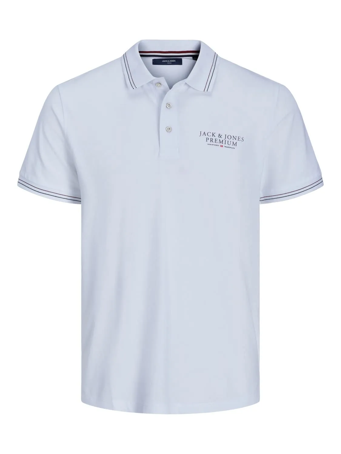 Jack & Jones JJEPAULOS Polo da Uomo in Cotone, Bianco, XXL - immagine 1