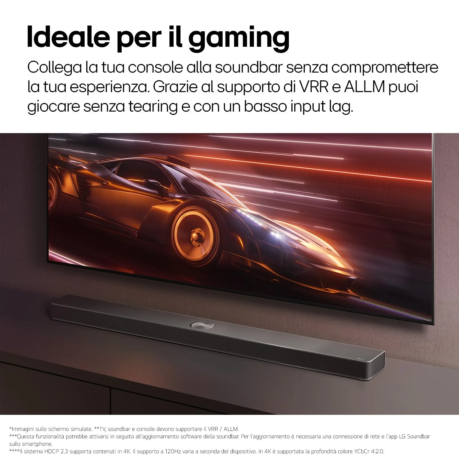 LG S90TY Soundbar 5.1.3 Canali con Subwoofer Wireless, 570W, Dolby Atmos, DTS:X, AI Room Calibration Pro - immagine 9
