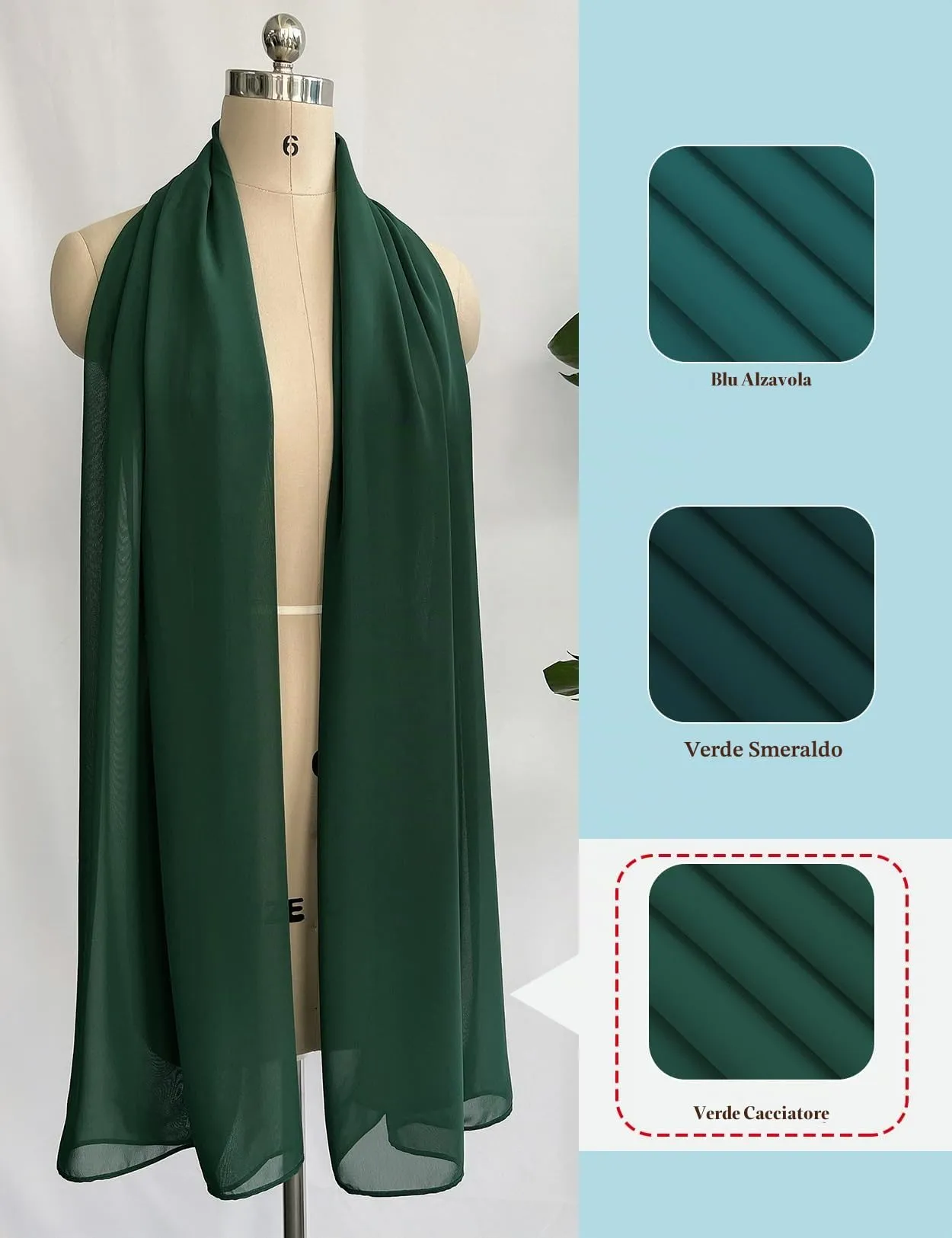 BEAUTELICATE Scialle Stola Donna in Chiffon per Cerimonia e Matrimonio - immagine 3
