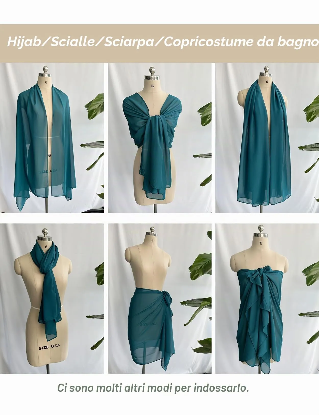BEAUTELICATE Scialle Stola Donna in Chiffon per Cerimonia e Matrimonio - immagine 6