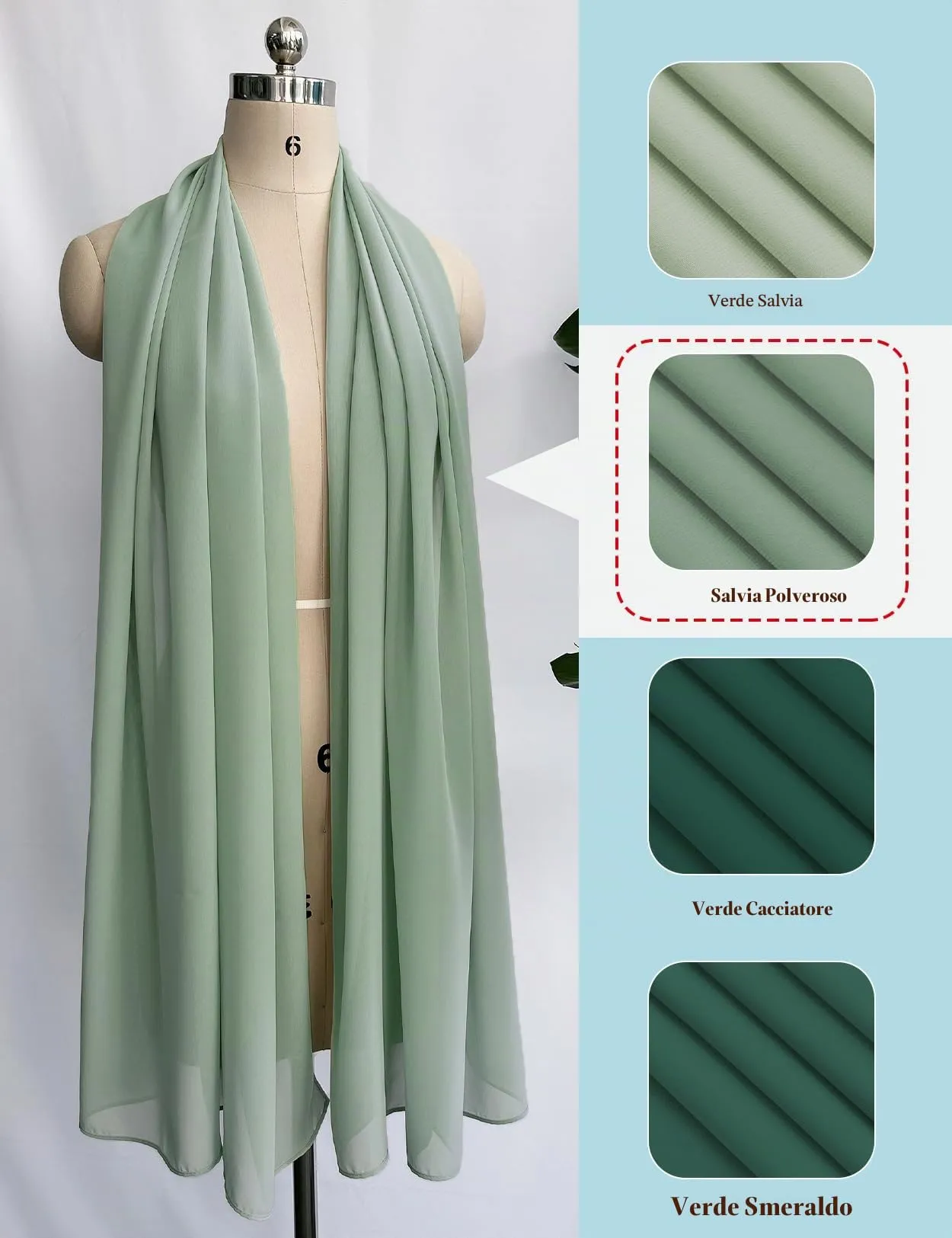 BEAUTELICATE Scialle Stola in Chiffon per Donna - immagine 3