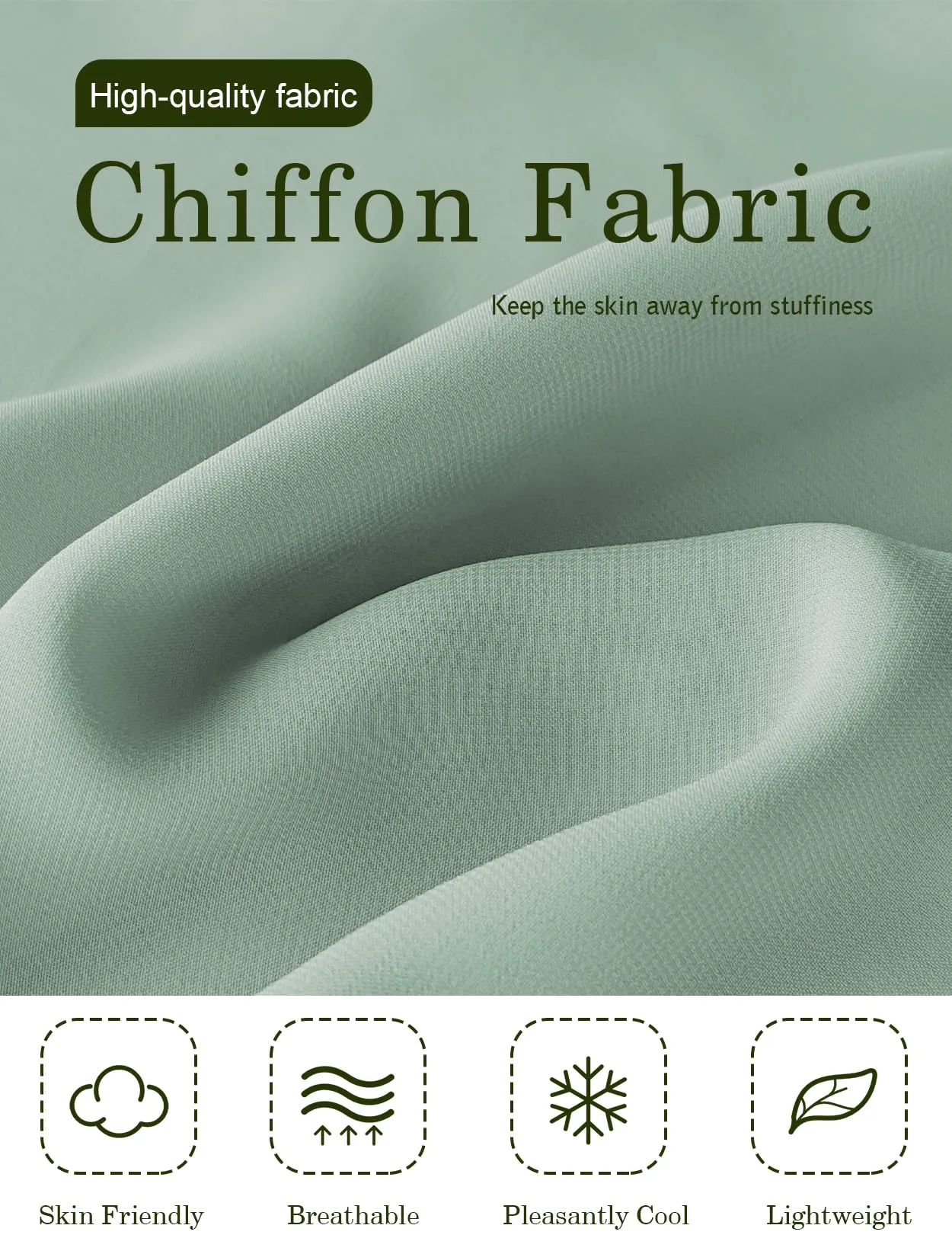 BEAUTELICATE Scialle Stola in Chiffon per Donna - immagine 5