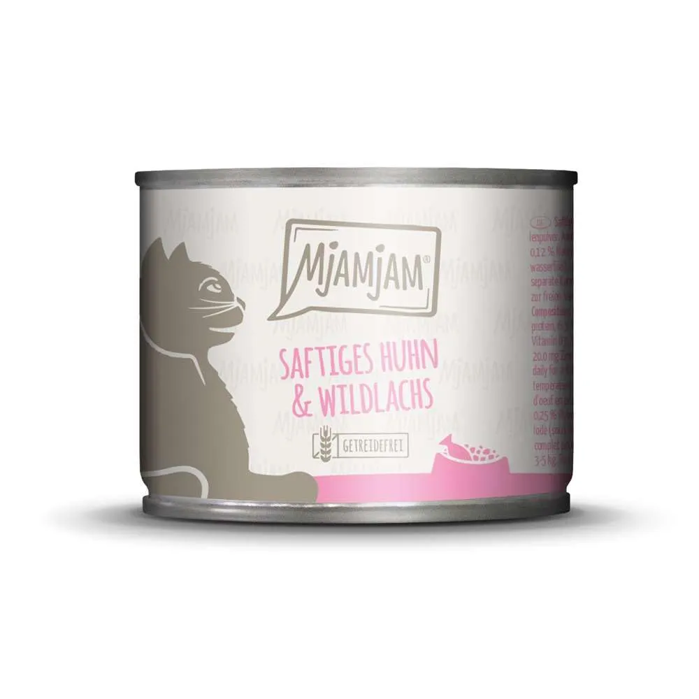 MjAMjAM Cibo Umido Premium per Gattini Vitello con Olio di Salmone, Senza Cereali, 6 x 200 g - immagine 4