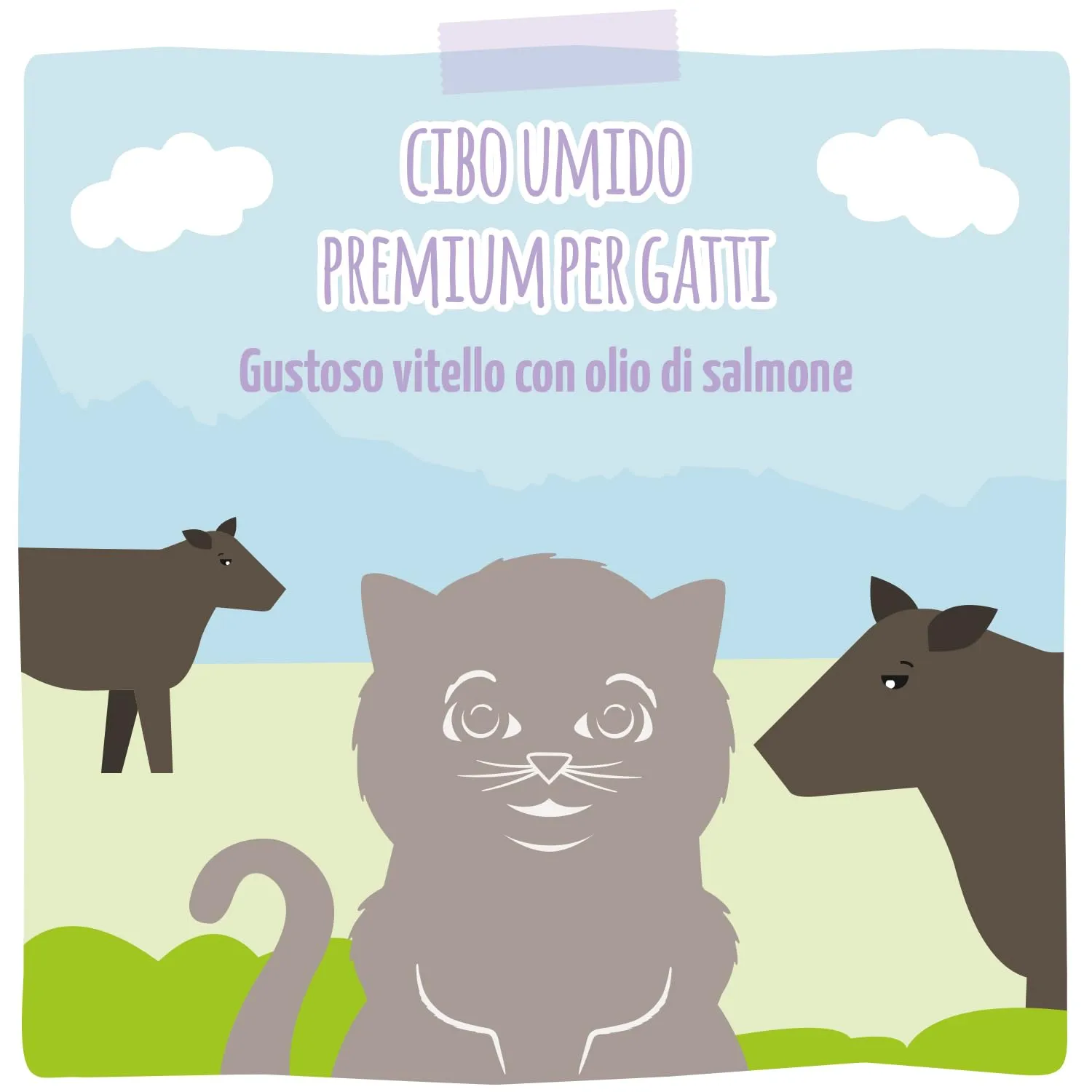 MjAMjAM Cibo Umido Premium per Gattini Vitello con Olio di Salmone, Senza Cereali, 6 x 200 g - immagine 6