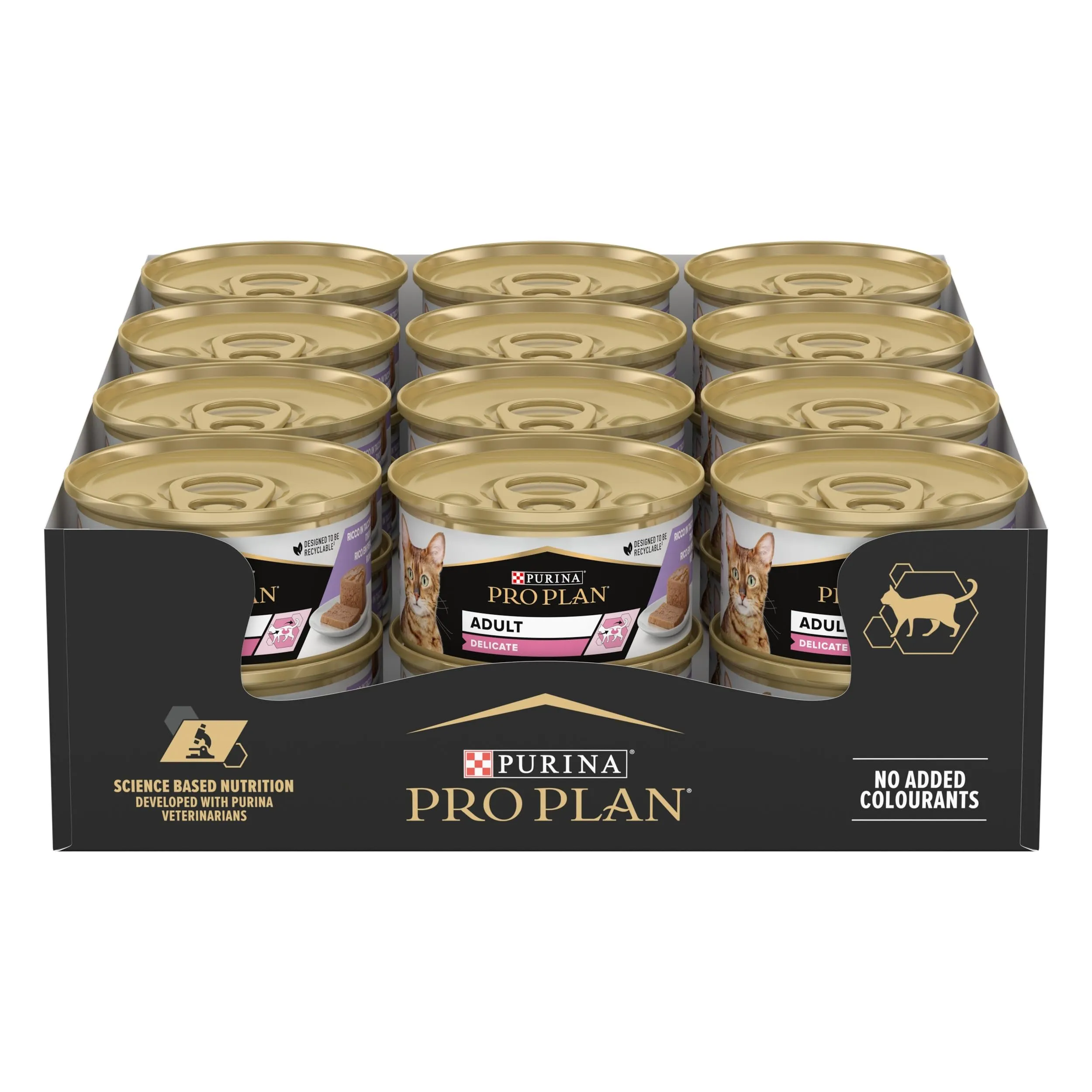 Purina Pro Plan Delicate Digestion Mousse per Gatti, 24 Lattine da 85g - immagine 1