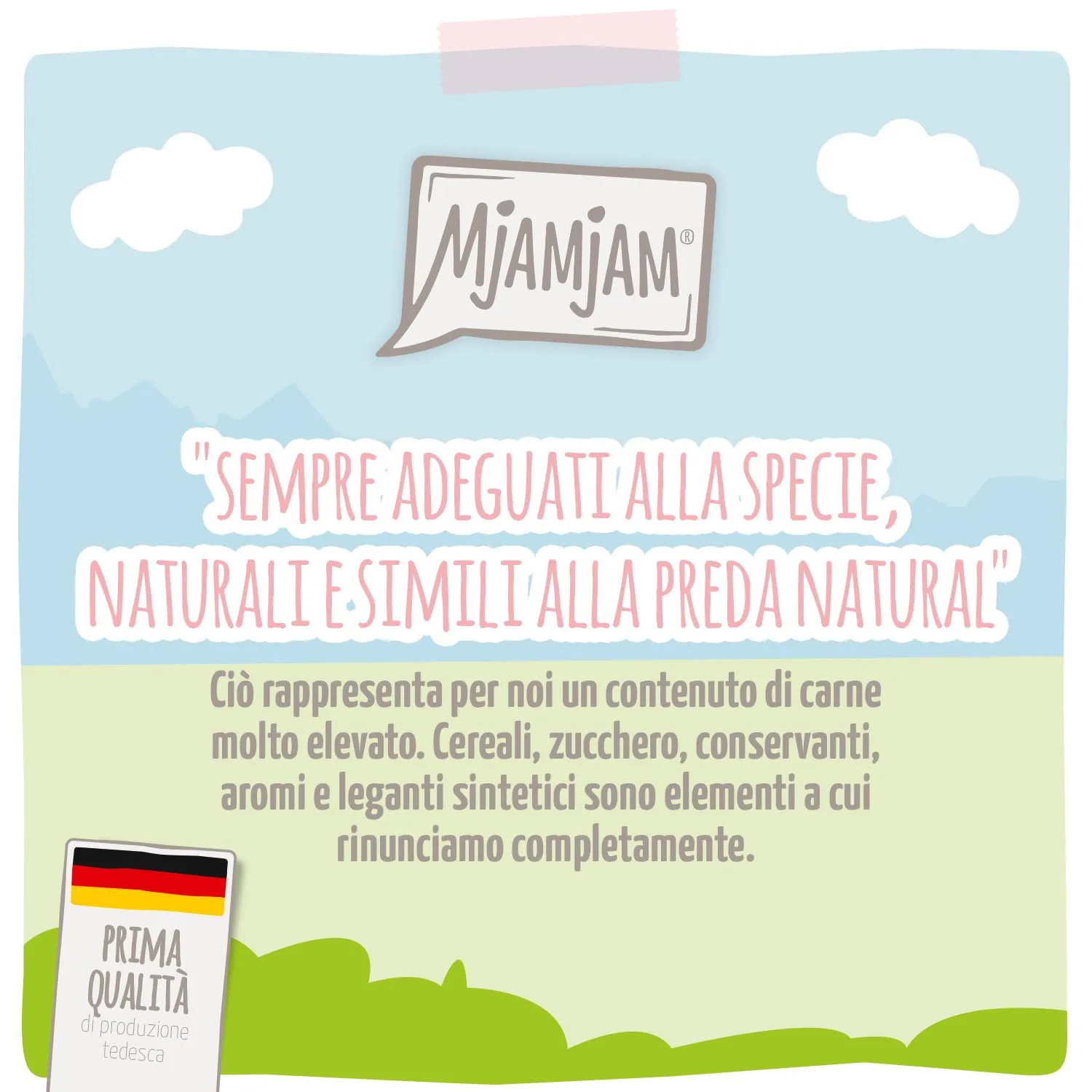 MjAMjAM Quetschie Cibo Umido per Gattini Pollo e Olio di Salmone, Senza Cereali, 6 x 300 g - immagine 2