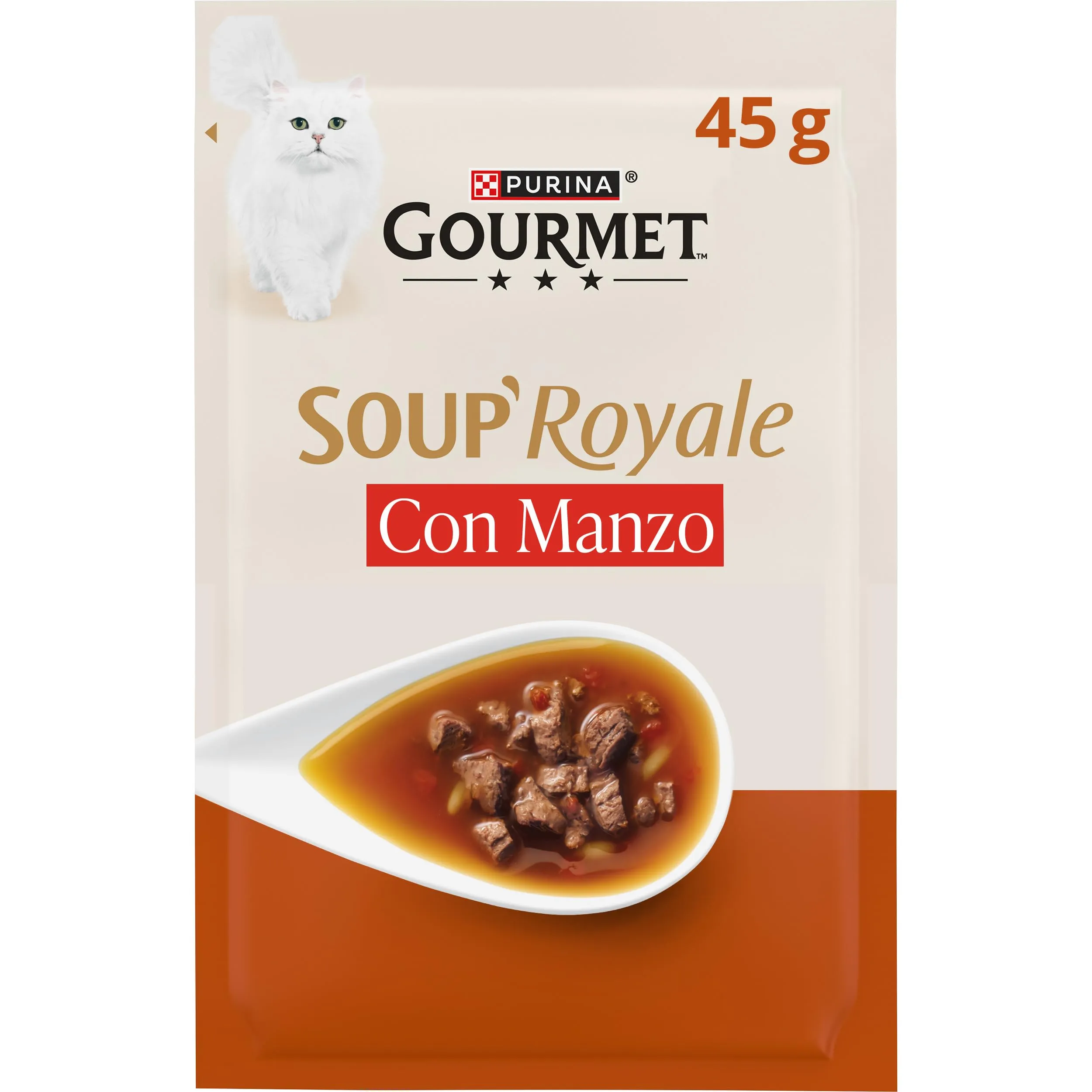Gourmet Soup Royale Cibo Umido per Gatti Adulti, 30 Bustine da 45g - immagine 2