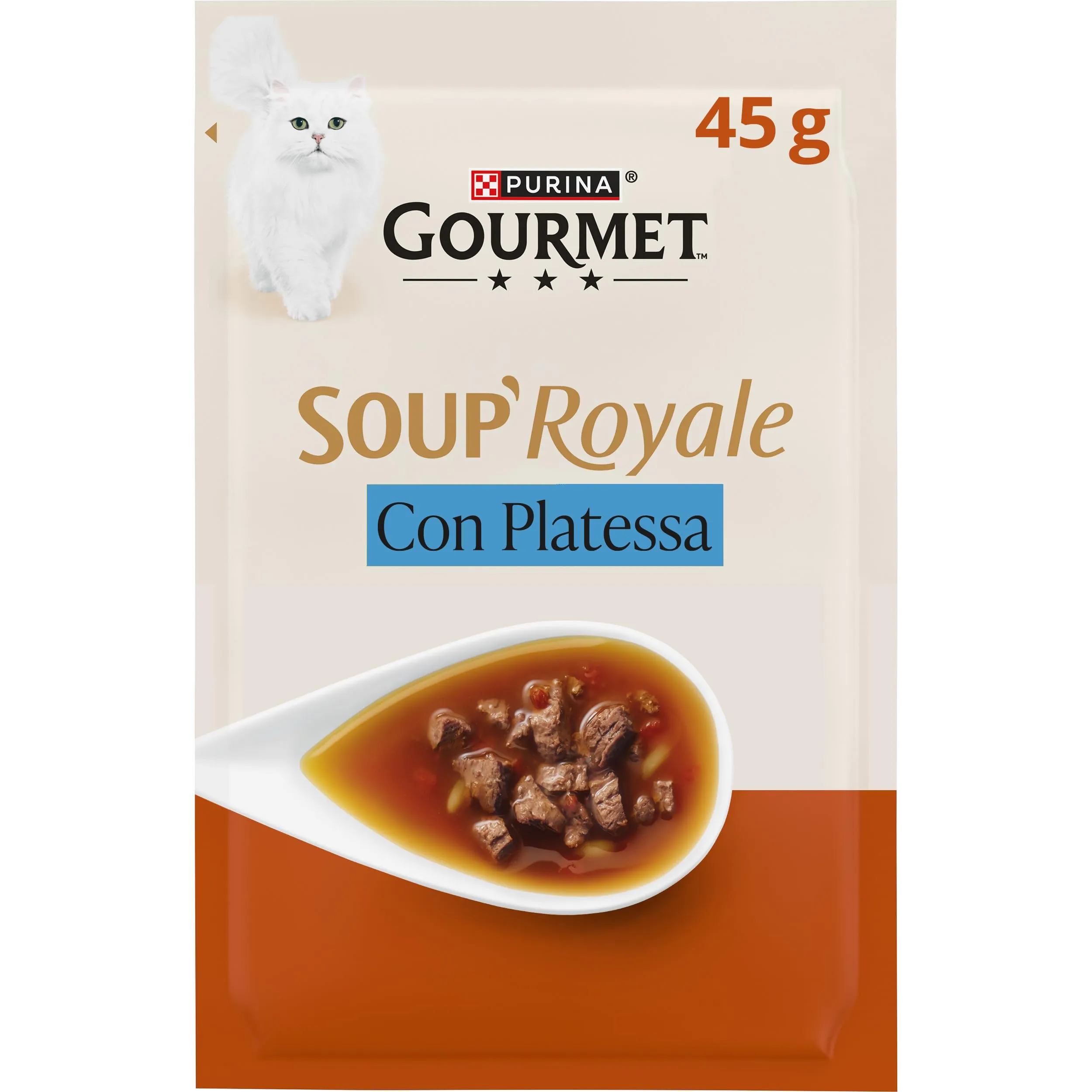 Gourmet Soup Royale Cibo Umido per Gatti Adulti, 30 Bustine da 45g - immagine 2