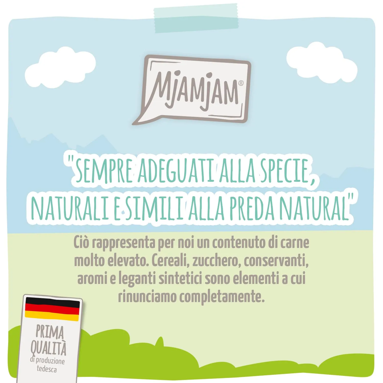 MjAMjAM Quetschie Cibo Umido per Gattini al Tacchino e Olio di Salmone, Senza Cereali, 6x300g - immagine 2
