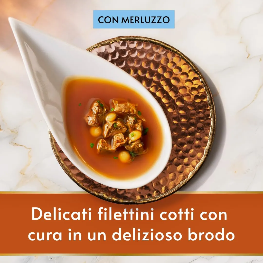 Gourmet Soup Royale Cibo Umido per Gatti Adulti, 30 Bustine da 45g - immagine 3