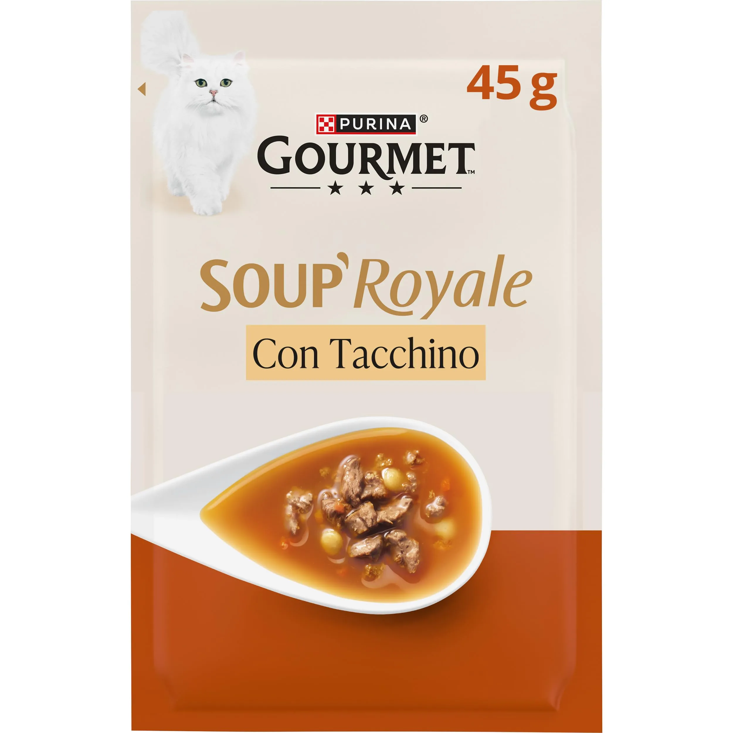 Gourmet Soup Royale Cibo Umido per Gatti Adulti, 30 Bustine da 45g - immagine 2