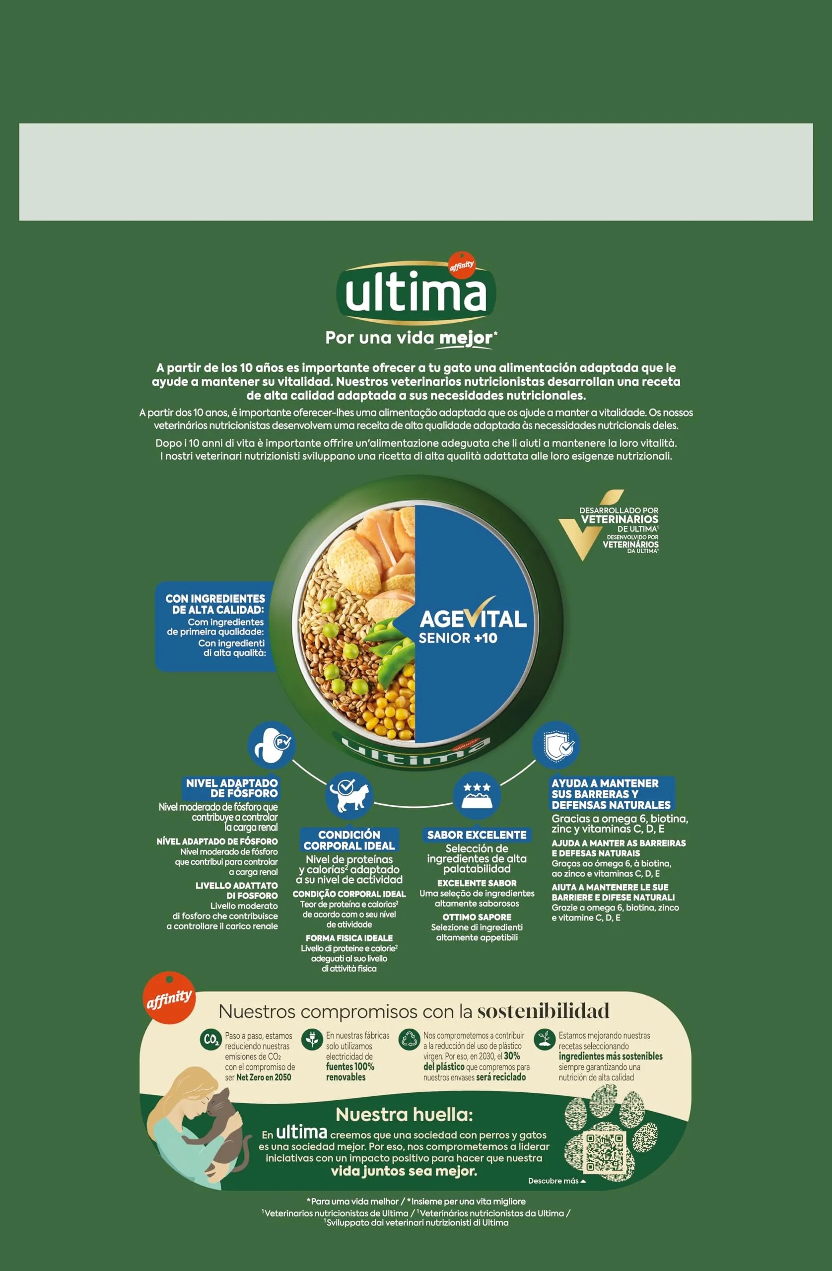 Ultima Cibo per Gatti Senior Sterilizzati con Pollo, 2,5 kg - immagine 3