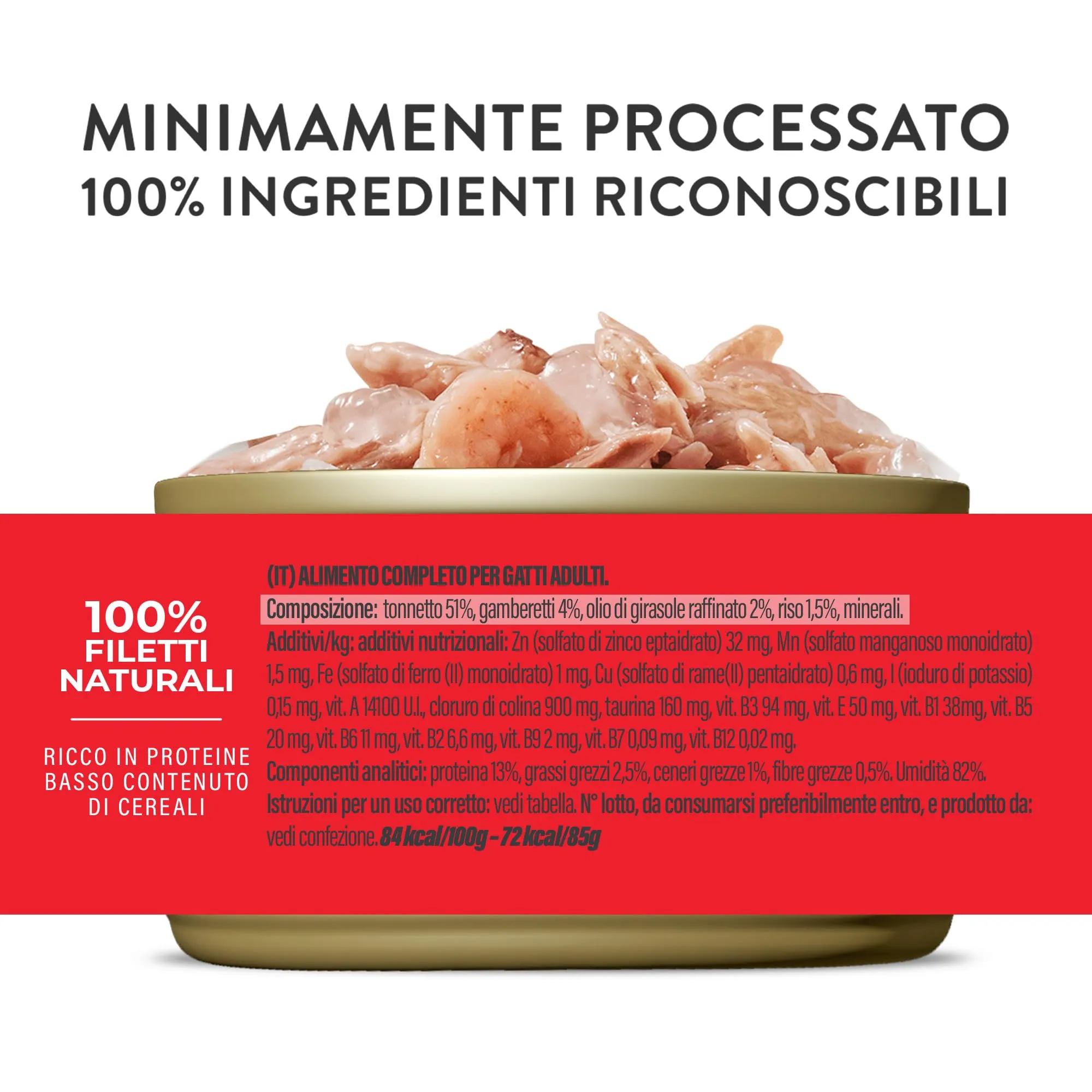 Schesir Tonnetto con Gamberetti in Gelatina, Cibo Umido per Gatti, 12 x 85g - immagine 5
