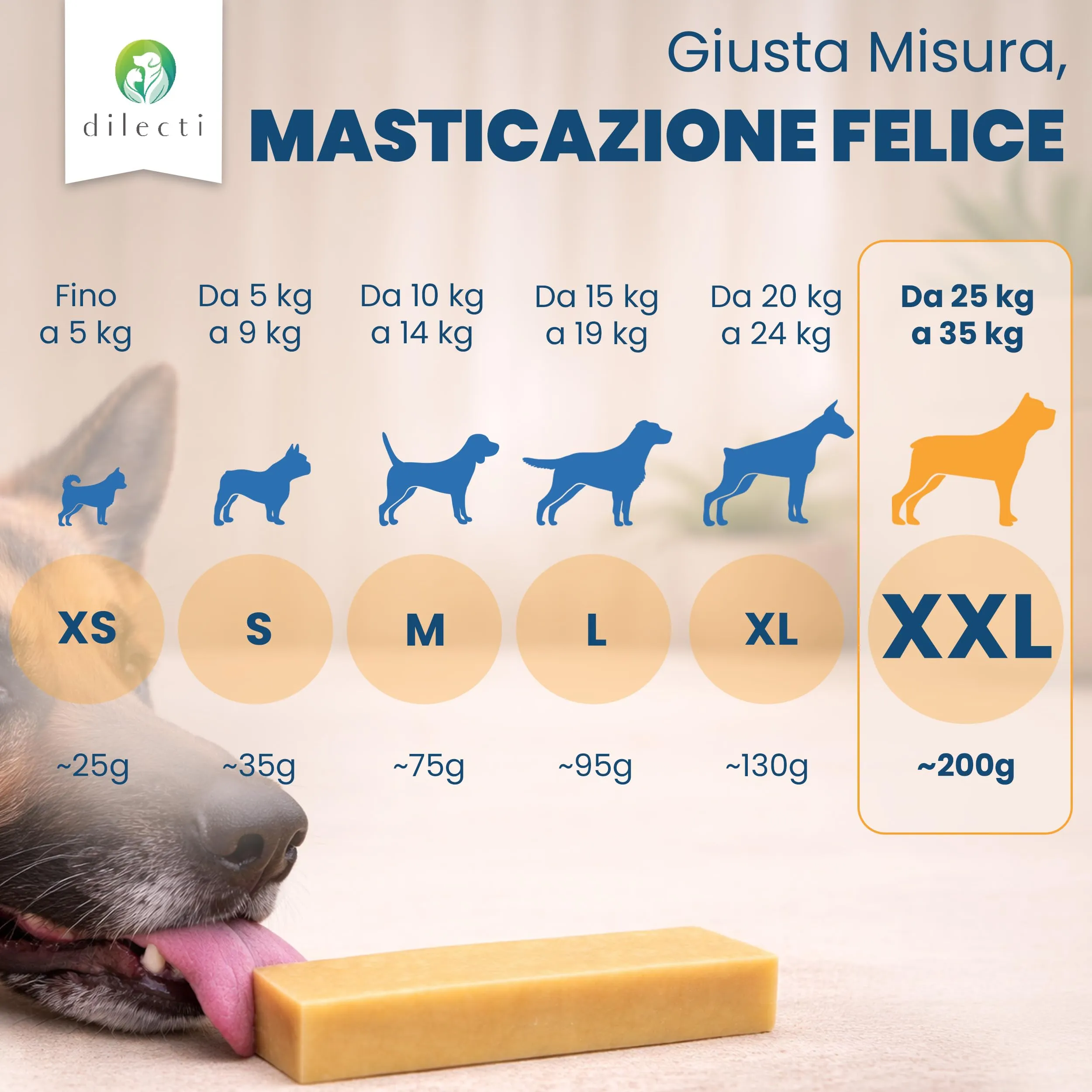 Dilecti Bastoncini al Formaggio Himalayano per Cani, Taglia XXL, Set 3 - immagine 7