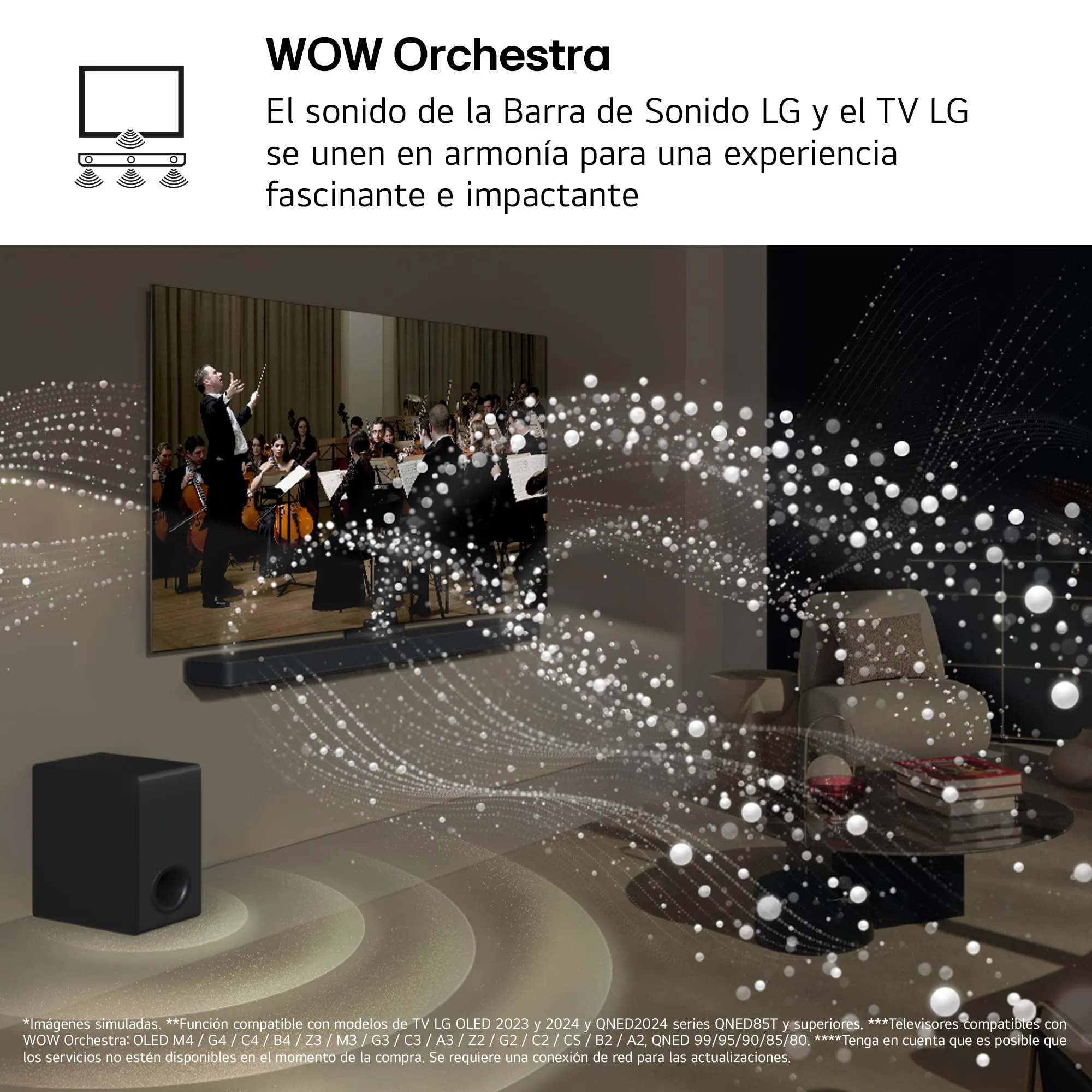 LG SG10TY Soundbar 3.1 Channel 420W with Wireless Subwoofer, Dolby Atmos, Wi-Fi, Spotify Connect, Airplay 2, WOWCAST, HDMI - immagine 5