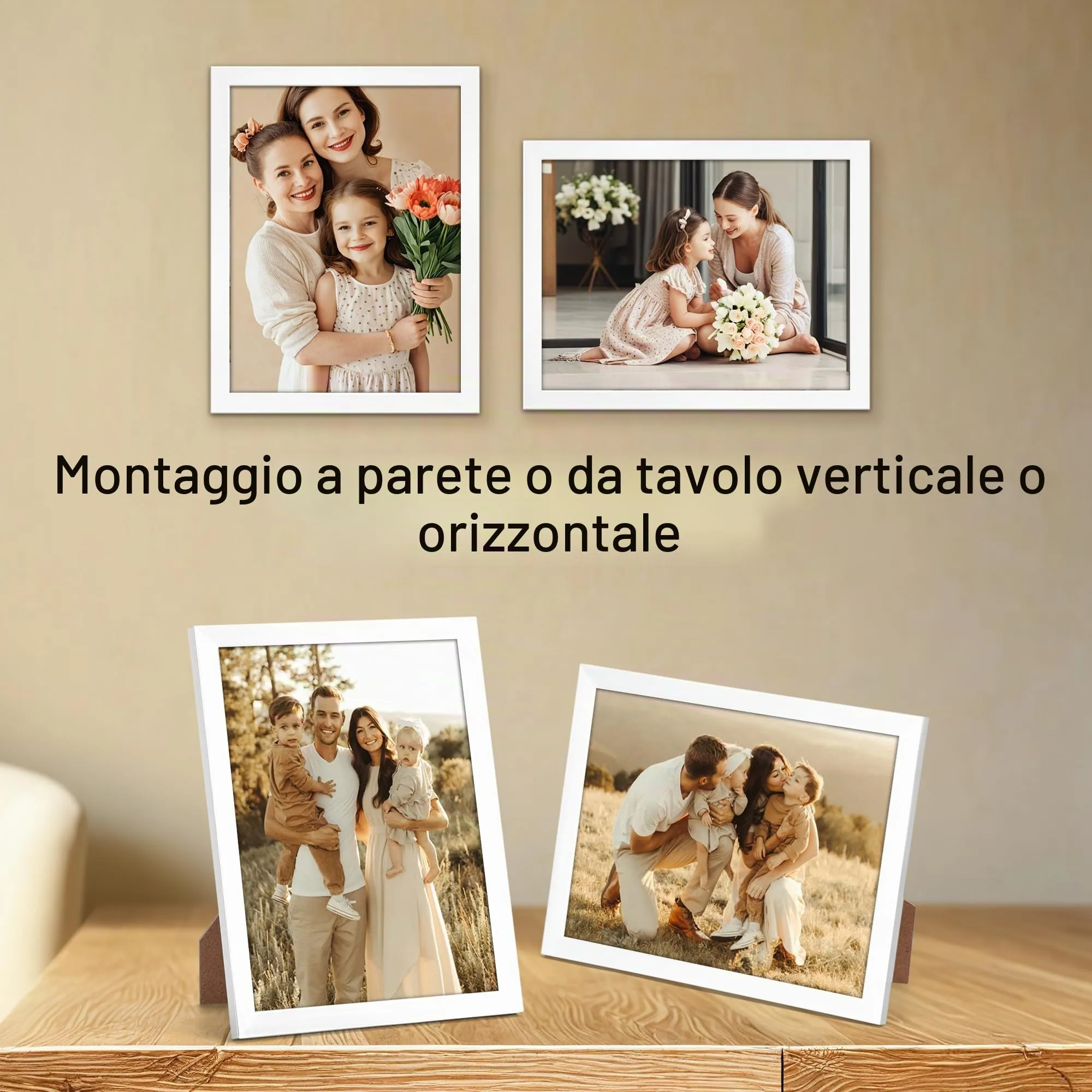 Giftgarden Cornice A4 in PVC, Bianco Puro, 1 Pezzo - immagine 5