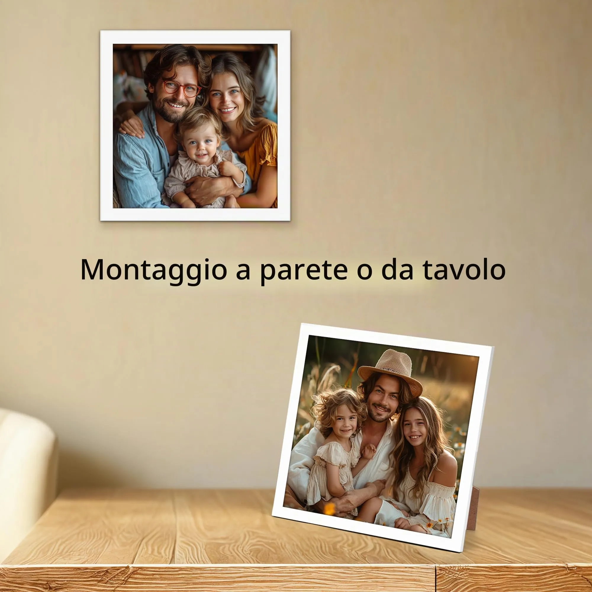Giftgarden Cornice in PVC Bianca 15x15 cm, 1 Pezzo - immagine 4