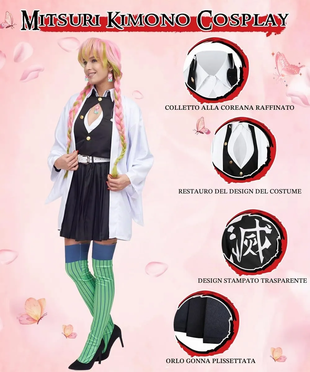 YYDSXK Cosplay Costume Mitsuri Kimono Set for Kids - immagine 2
