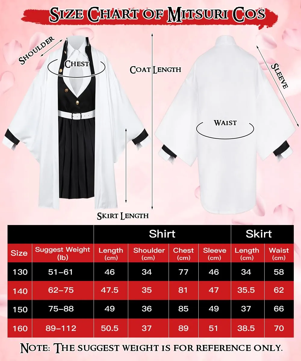 YYDSXK Cosplay Costume Mitsuri Kimono Set for Kids - immagine 4