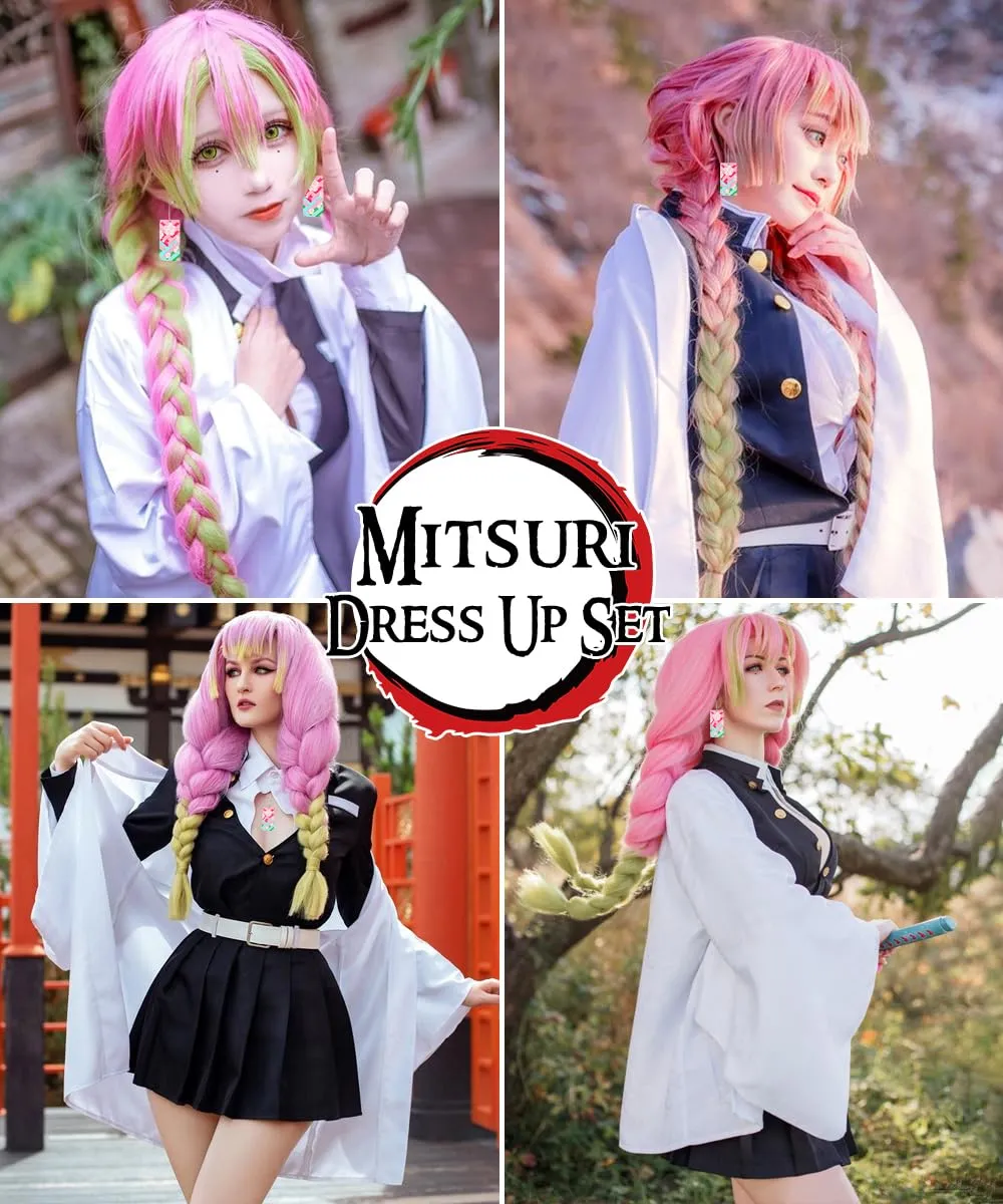 YYDSXK Cosplay Costume Mitsuri Kimono Set for Kids - immagine 6