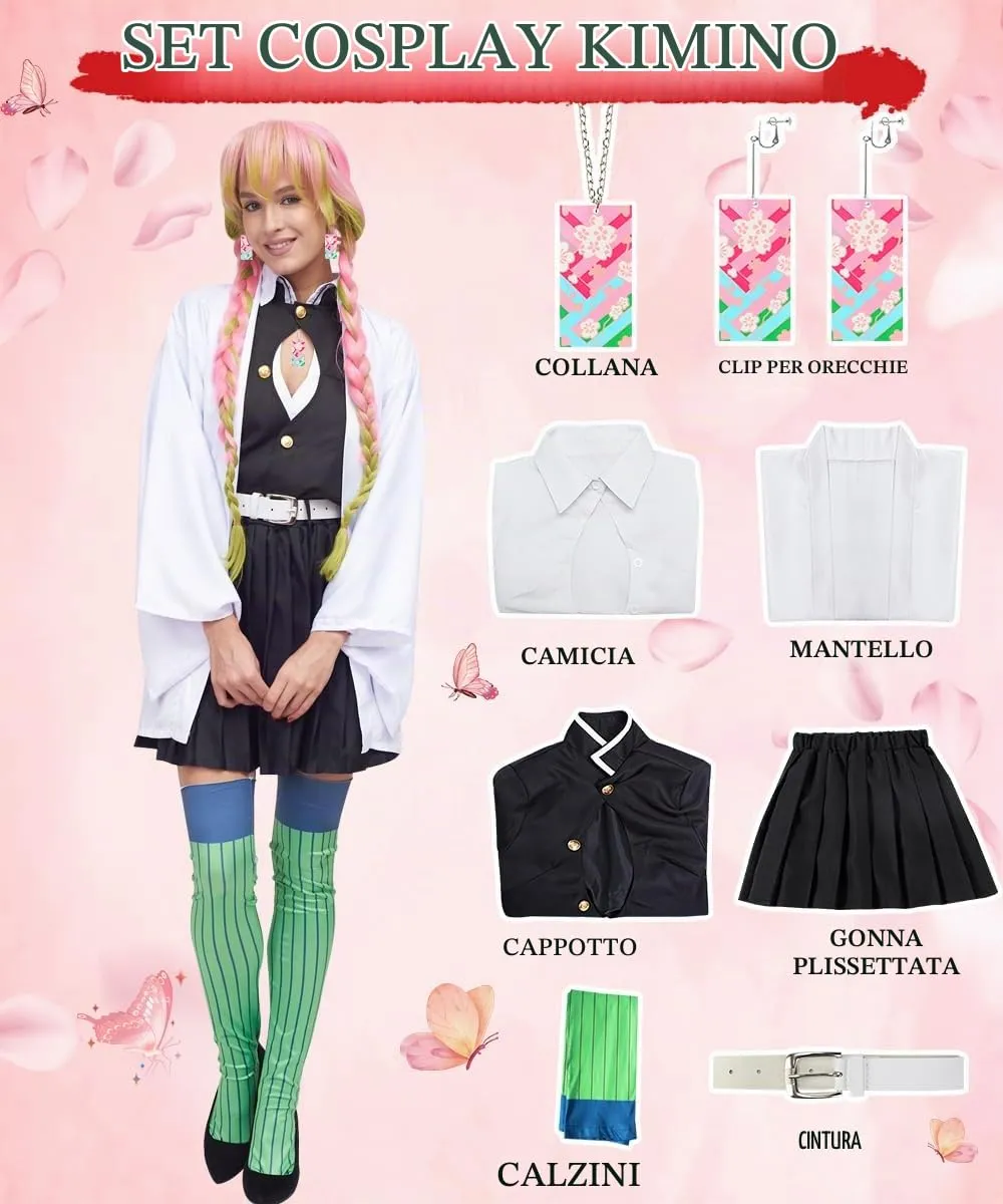 YYDSXK Cosplay Costume Mitsuri Kimono Set for Kids - immagine 7