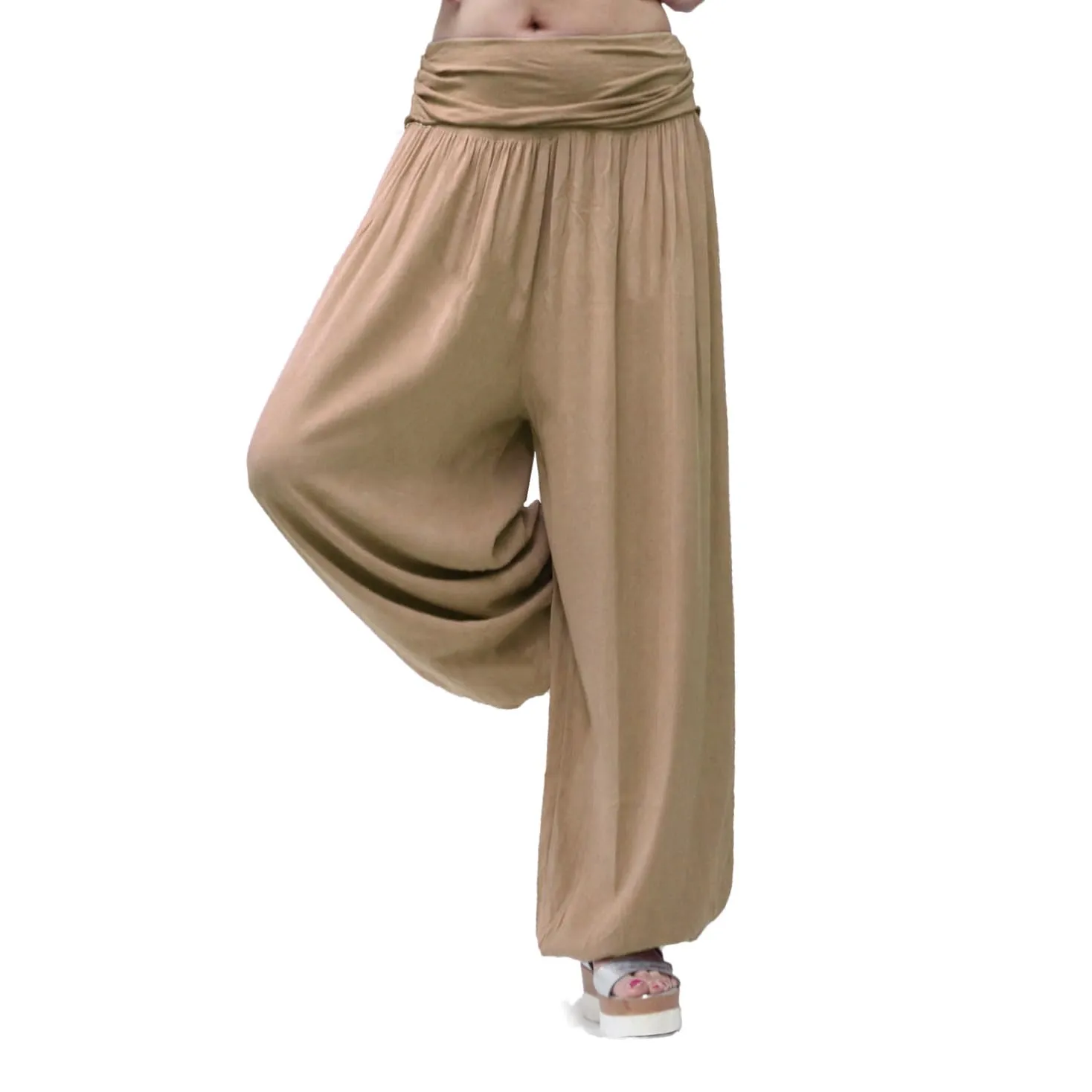 GLAMEXX24 Pantaloni Harem Donna, Pantaloni Yoga Casual con Tasche, Leggeri per Jogging, Danza e Pilates - immagine 2