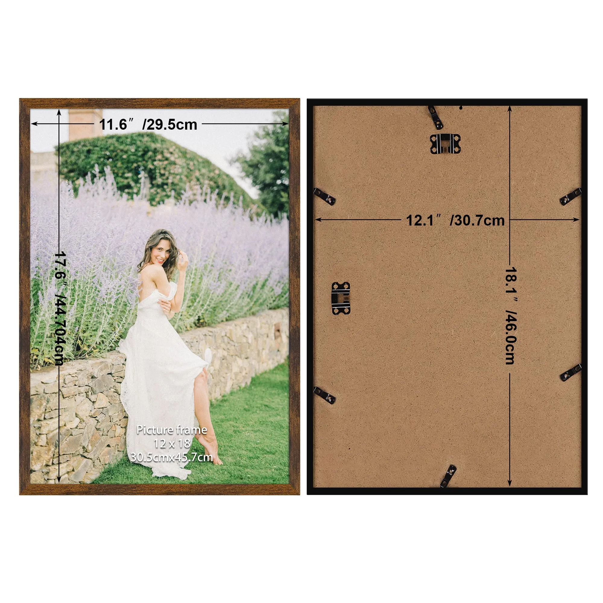 Giftgarden Cornice PVC Marrone Vintage 30x45 cm - immagine 2