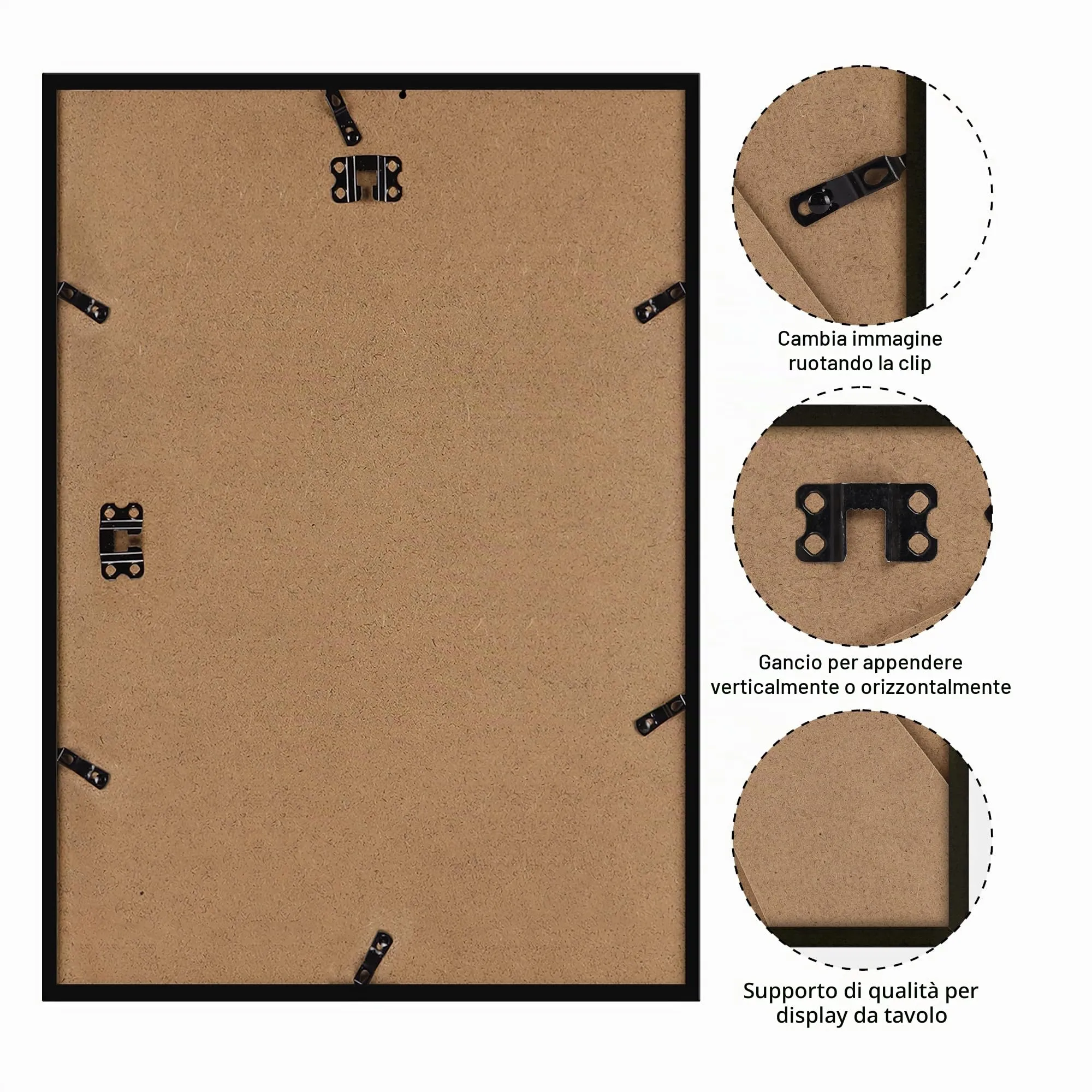 Giftgarden Cornice PVC Marrone Vintage 30x45 cm - immagine 8