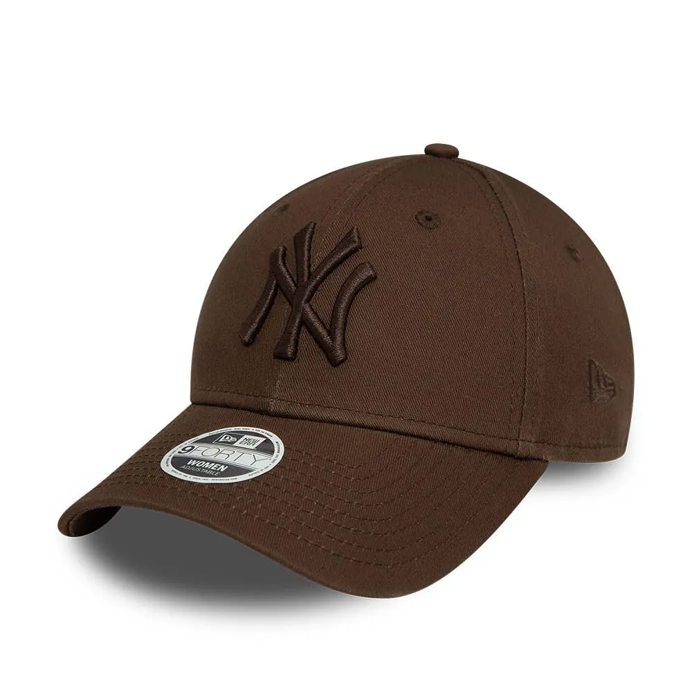 New Era New York Yankees MLB League Essential 9Forty Berretto Regolabile Donna - Tonale Marrone - immagine 1