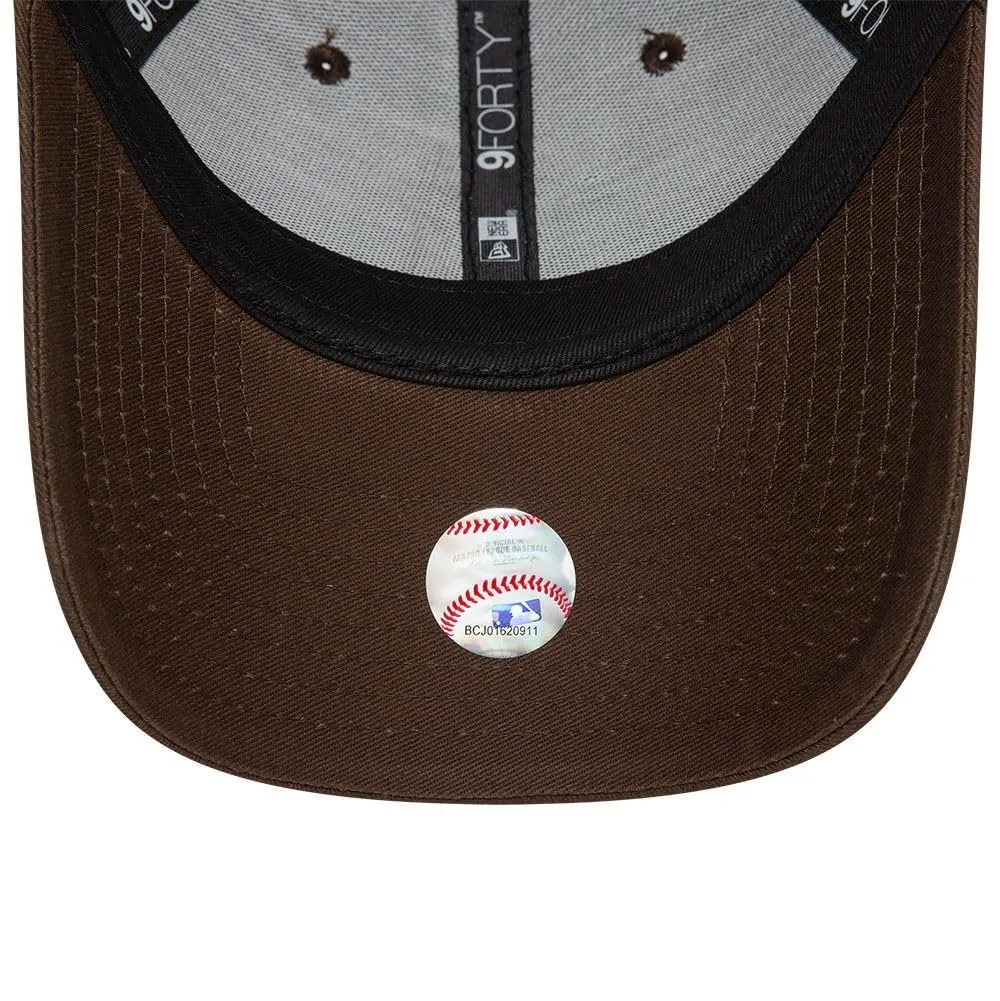 New Era New York Yankees MLB League Essential 9Forty Berretto Regolabile Donna - Tonale Marrone - immagine 6