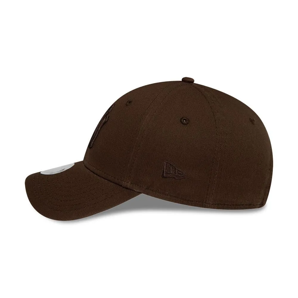 New Era New York Yankees MLB League Essential 9Forty Berretto Regolabile Donna - Tonale Marrone - immagine 7