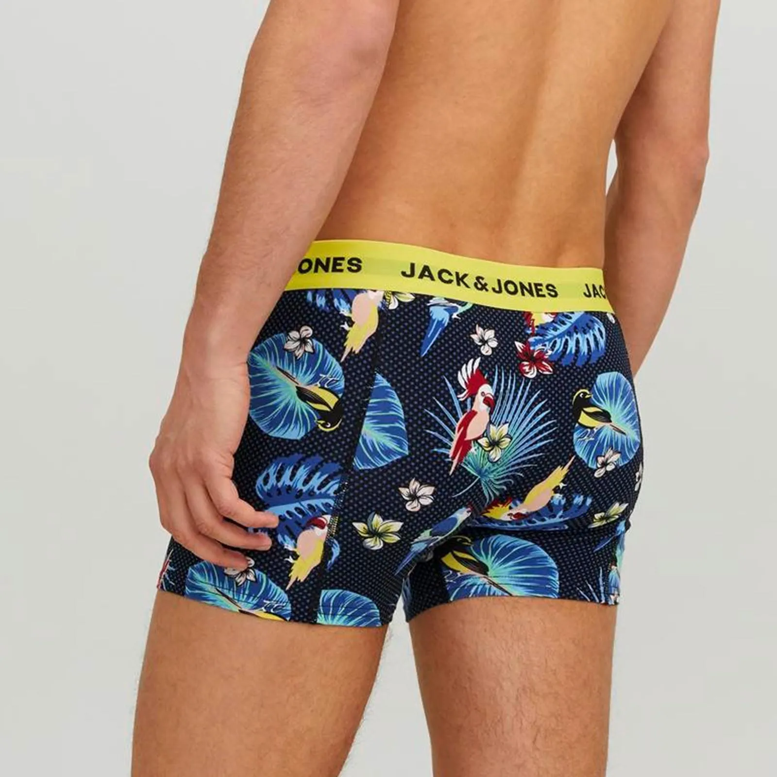 JACK & JONES Pantaloncini da uomo, confezione da 3, Surf The Web/Nero/Nero, L - immagine 5