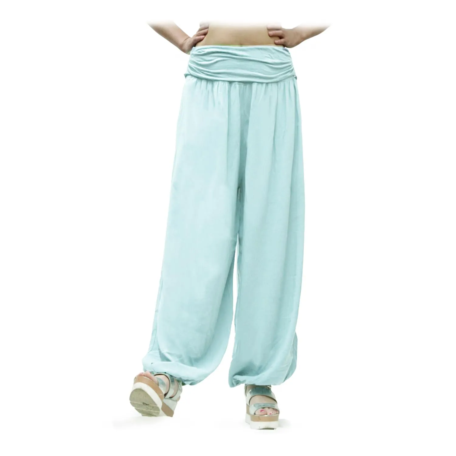 GLAMEXX24 Pantaloni Harem Donna, Pantaloni Yoga Casual con Tasche, Estivi Leggeri per Jogging, Danza e Pilates - immagine 1