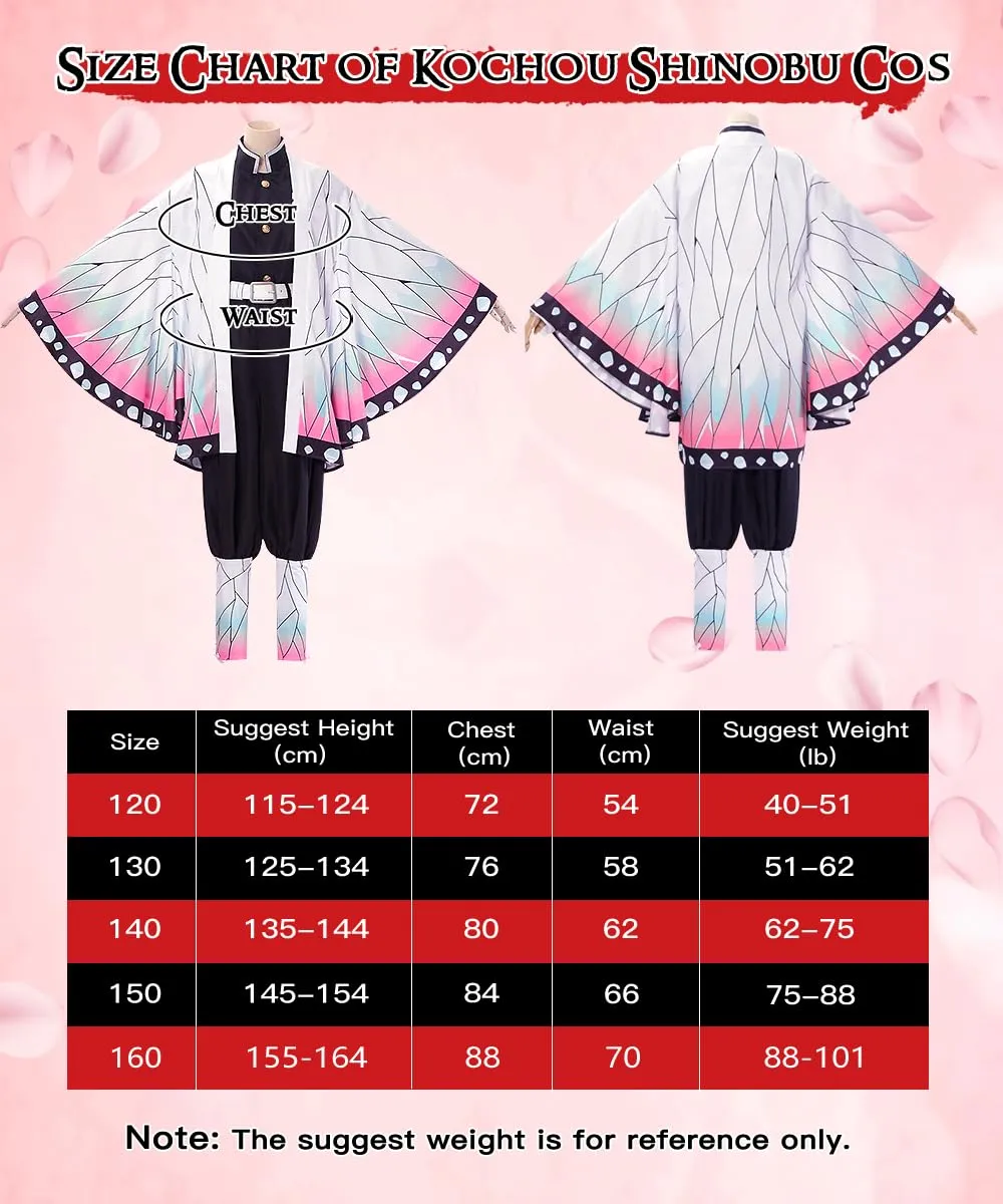 YYDSXK Kochou Shinobu Cosplay Costume Set - immagine 4