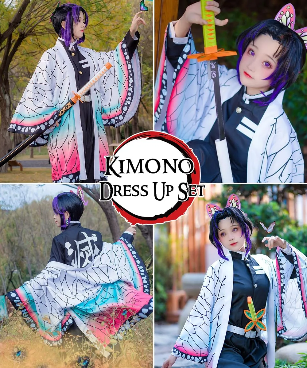 YYDSXK Kochou Shinobu Cosplay Costume Set - immagine 6